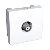 Sat розетка оконечная белая ral9003 Schneider Electric, ALB44312