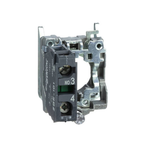 Монтажная колодка + контактный блок 1НО Schneider Electric, ZB4BZ101