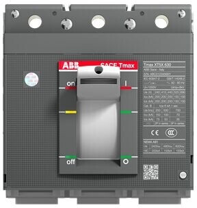 Корпус выключателя 3-полюсный, 400А, 36kA XT5N F F ABB