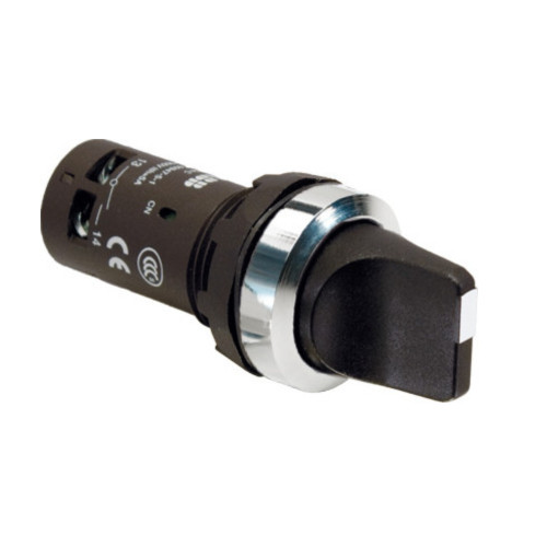 C2SS2-30B-11 Переключатель 2-х позиционный черный 1НО+1НЗ с фиксацией ABB, 1SFA619201R3076