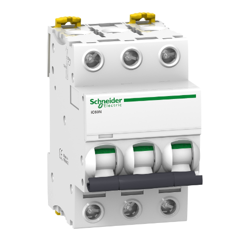 iC60N 3P 16А Автоматический выключатель 3-полюсный, 16А, 6кА (хар-ка B) Schneider Electric