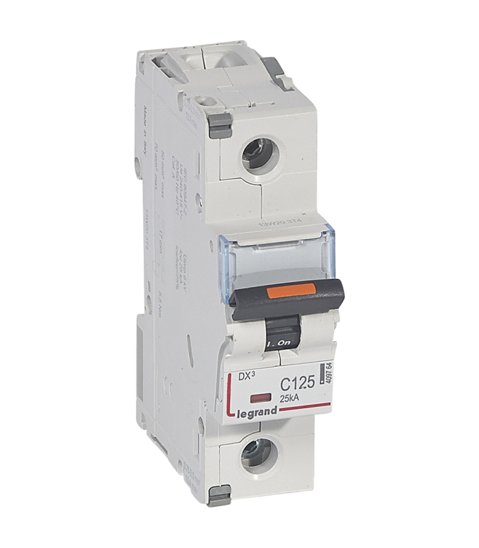 DX3 Автоматический выключатель 1-полюсный 125A 25kA (хар-ка C) Legrand, 409764