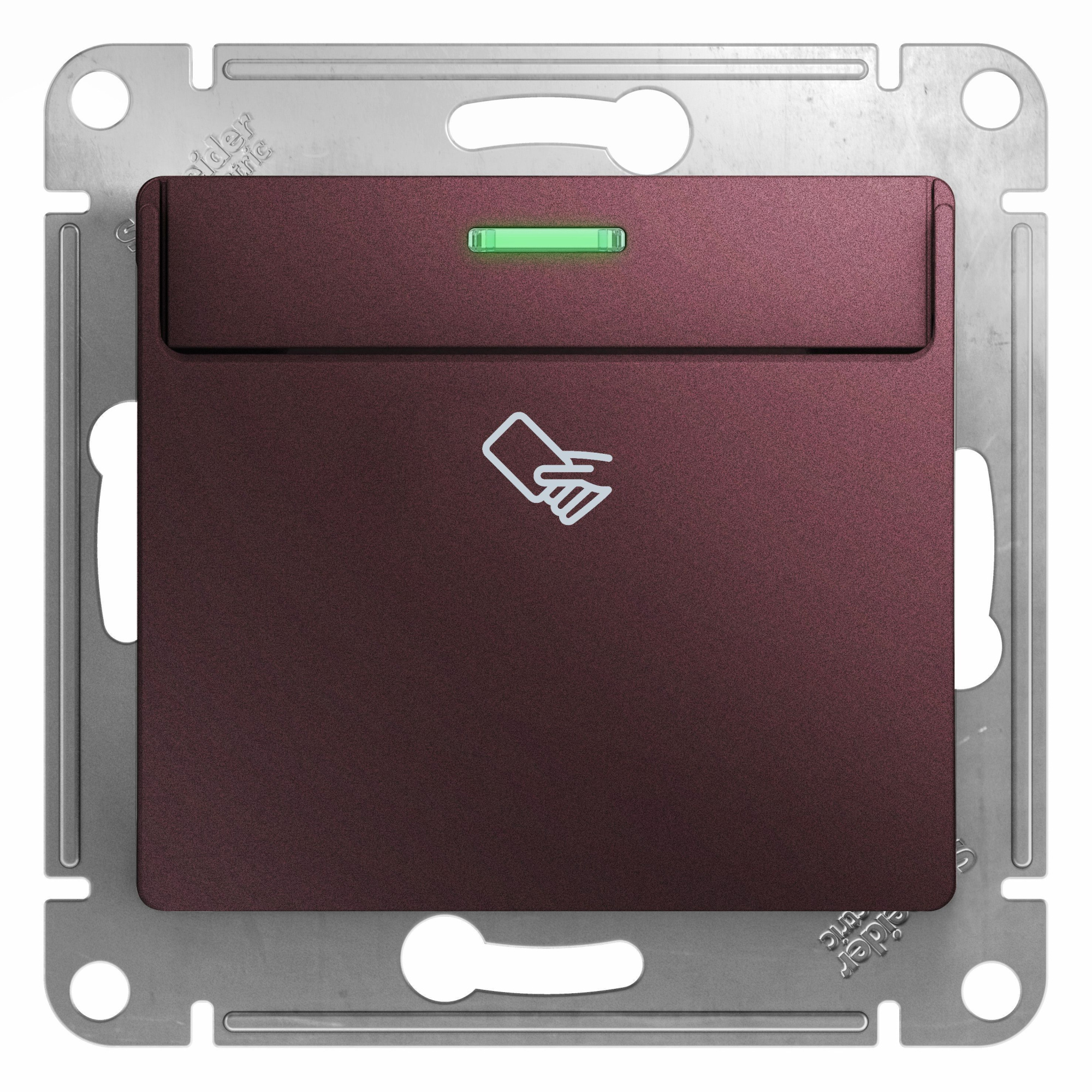 Выключатель карточный,сх.6,10ax, механизм, (баклажановый) Glossa Systeme Electric, GSL001169