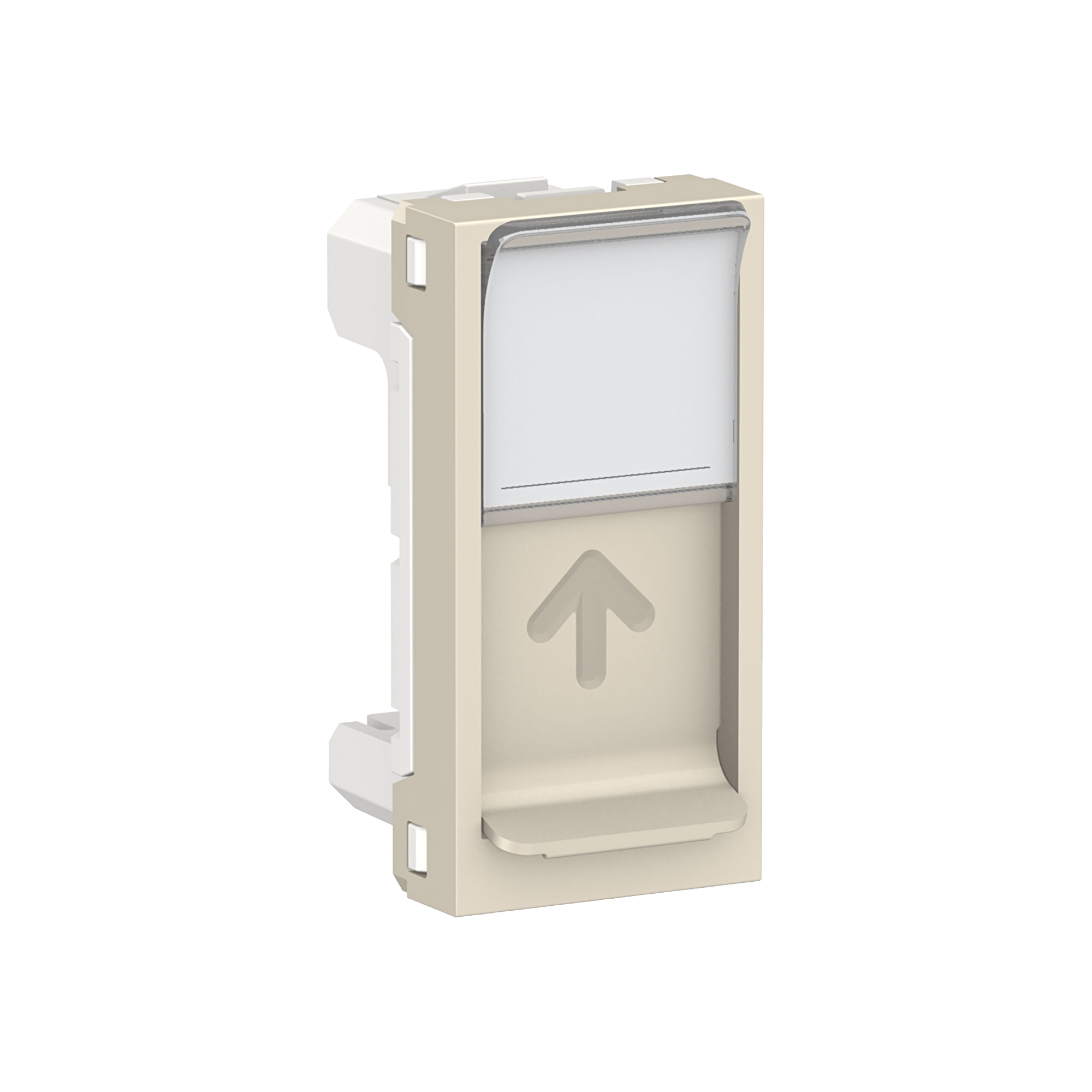 Лицевая панель RJ45, одиночная, без коннектора, 1 модуль (антрацит) Unica Modular Schneider Electric, NU941044
