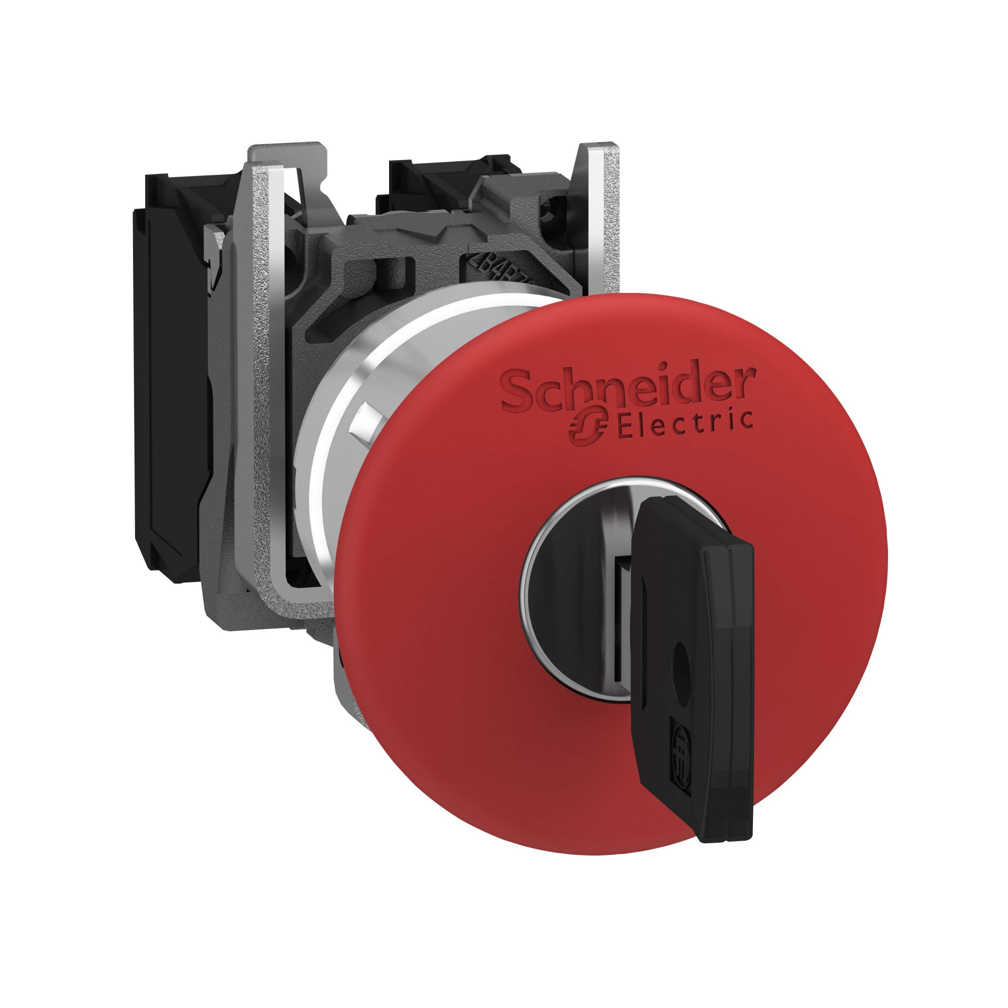 Кнопка для аварийного останова и отключения, возврат ключ, 1НЗ Schneider Electric, XB4BS9442