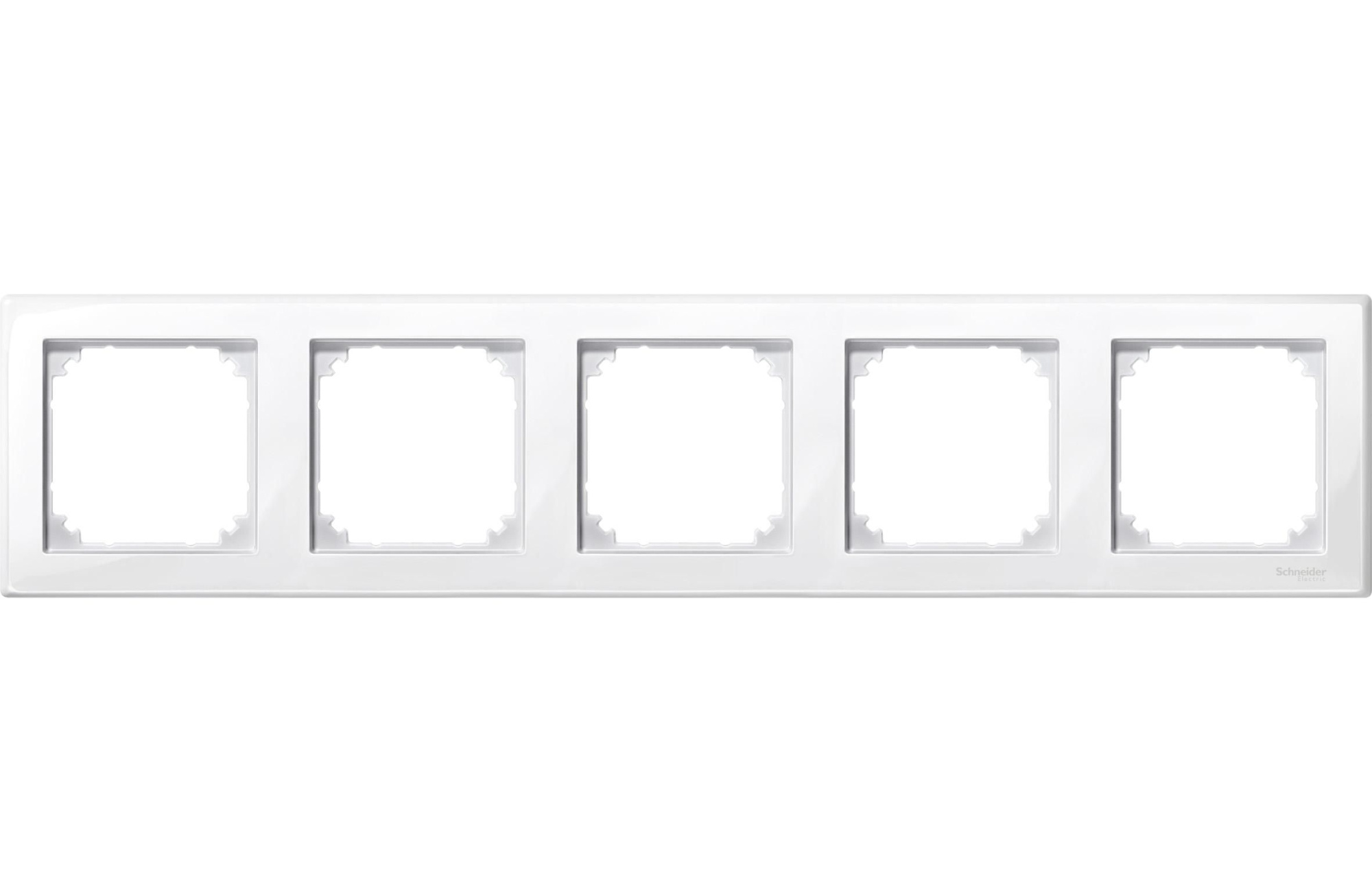 Рамка 5-постовая, sm (полярный белый) Merten M-Smart Schneider Electric, MTN478519