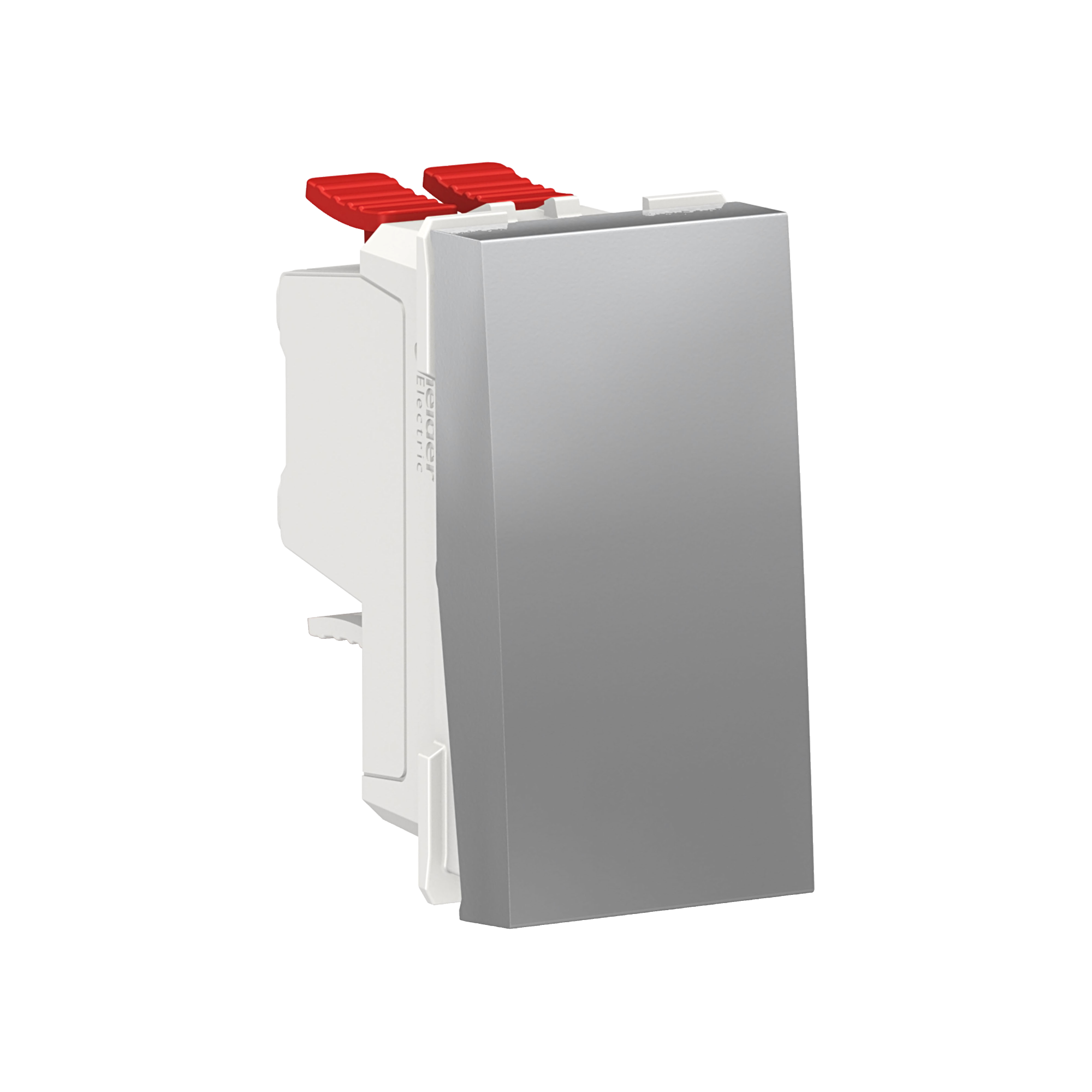 Переключатель 1-клавишный, перекрест, сх.7, 10 ax, 250 в, (алюминий) Unica Modular Schneider Electric, NU310530