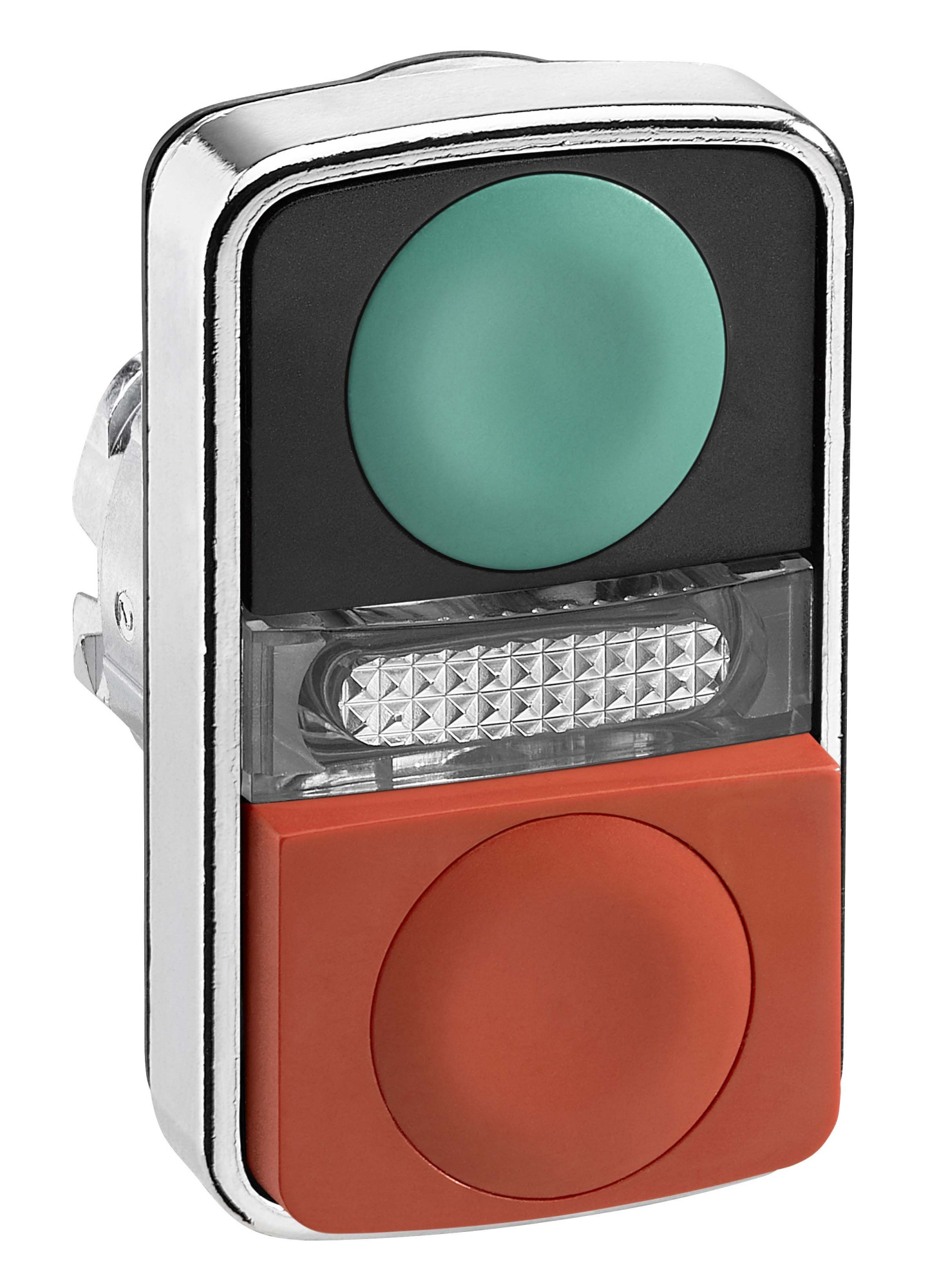 Головка кнопки двойная без маркир + led zb4bw7l3740 Schneider Electric, ZB4BW7L3740