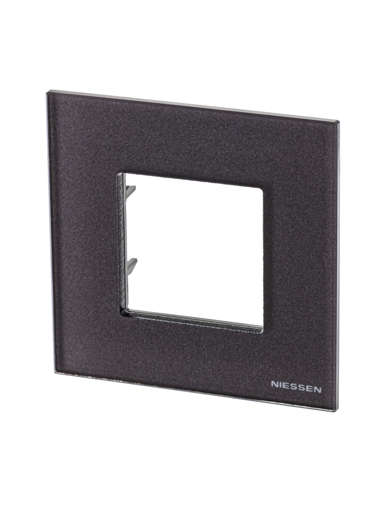 N2271 CC Рамка 1-постовая, 2-модульная, серия Zenit, стекло Кофейное ABB, 2CLA227100N3701