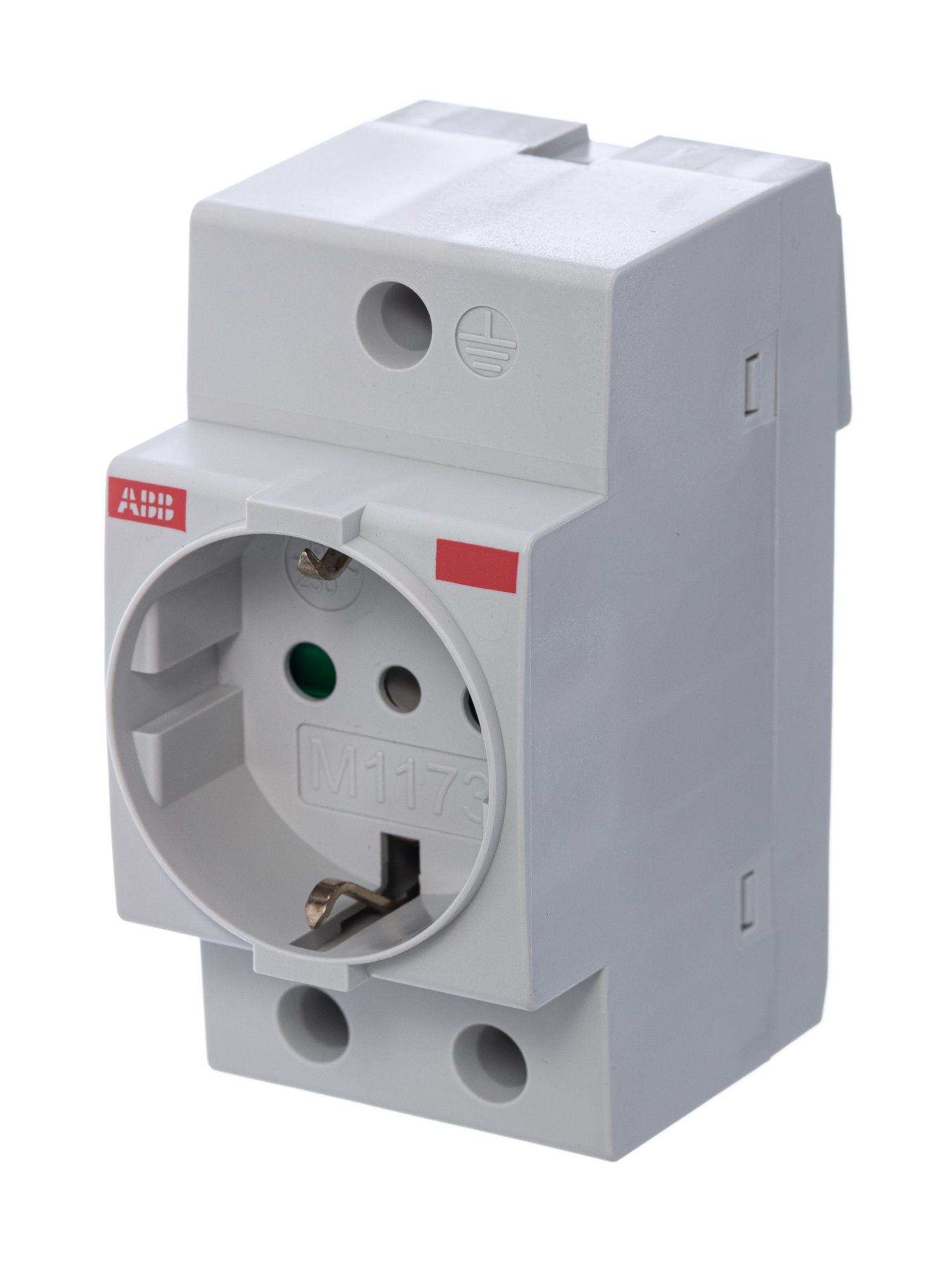 M1173 Розетка щитовая 2Р+N 16A на DIN-рейку ABB, 2CSM110000R0701