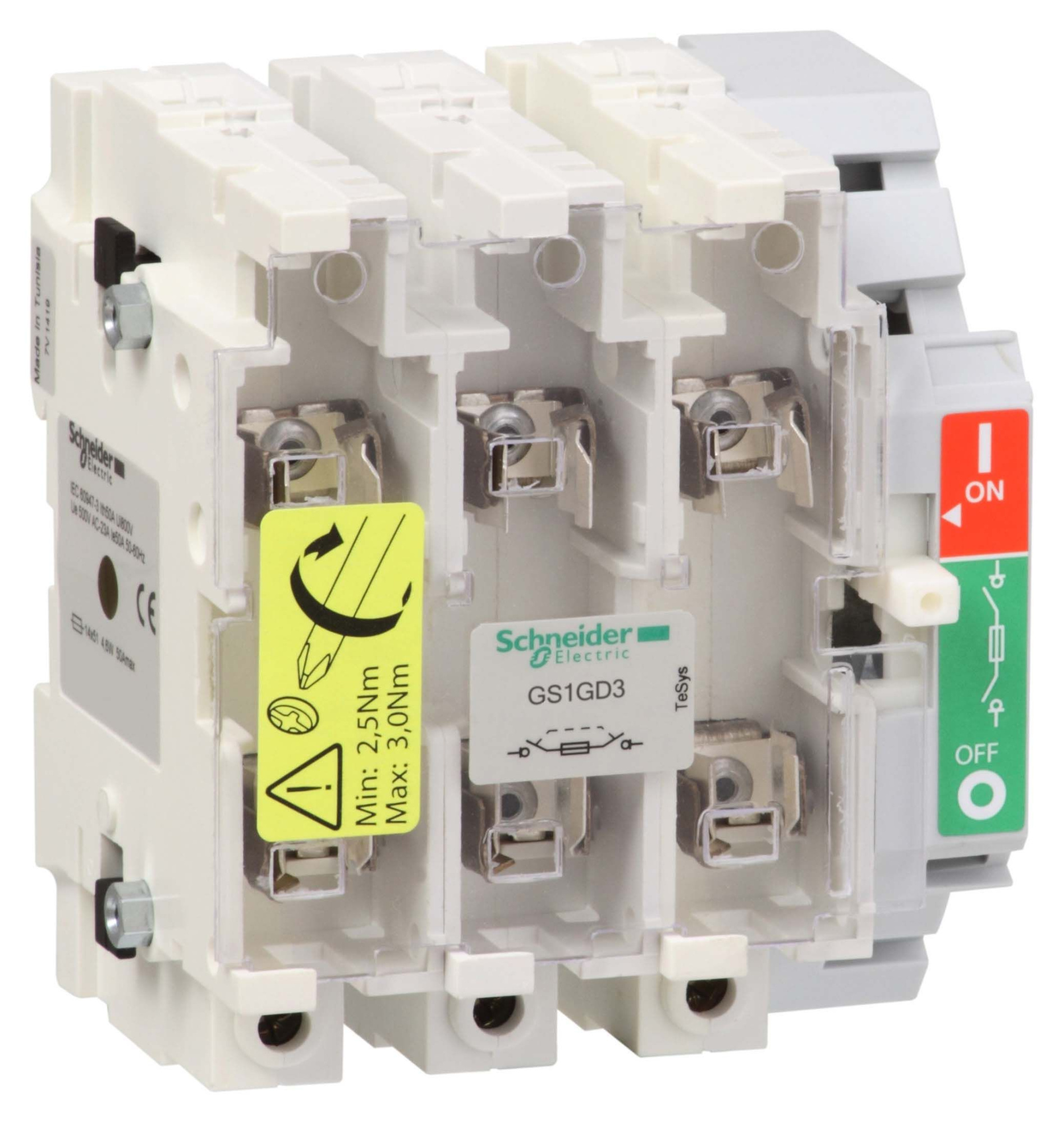 Выключатель-разъединитель-предохранитель 3x63a 000 Schneider Electric, GS1GD3