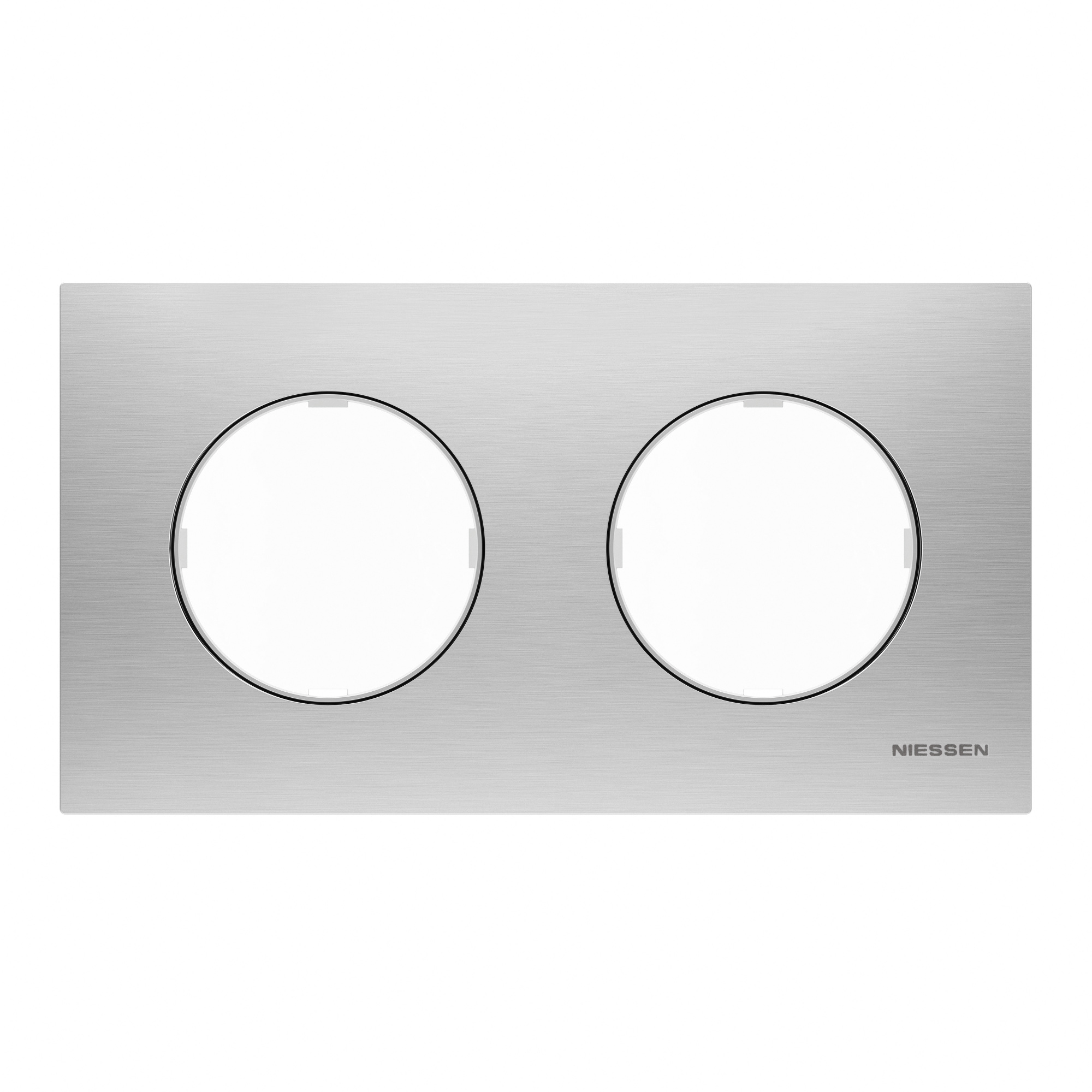 8672 OX Рамка 2-постовая,серия SKY Moon, нержавеющая сталь ABB, 2CLA867200A4001