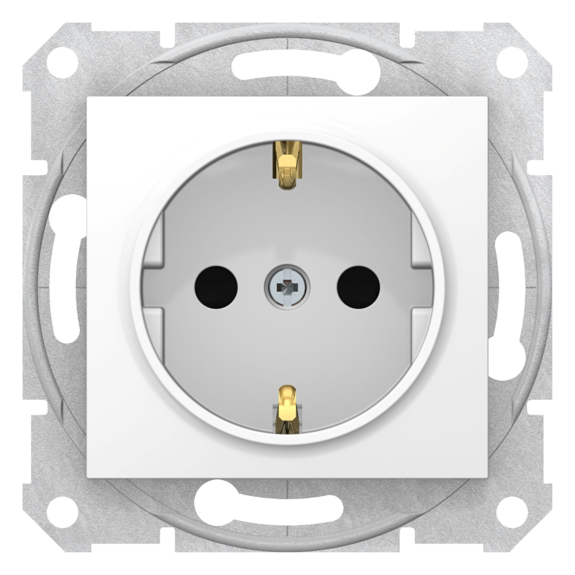 Розетка 16А c з/к, со шторками, быстрозажимные контакты (белый) Sedna Schneider Electric, SDN3001721