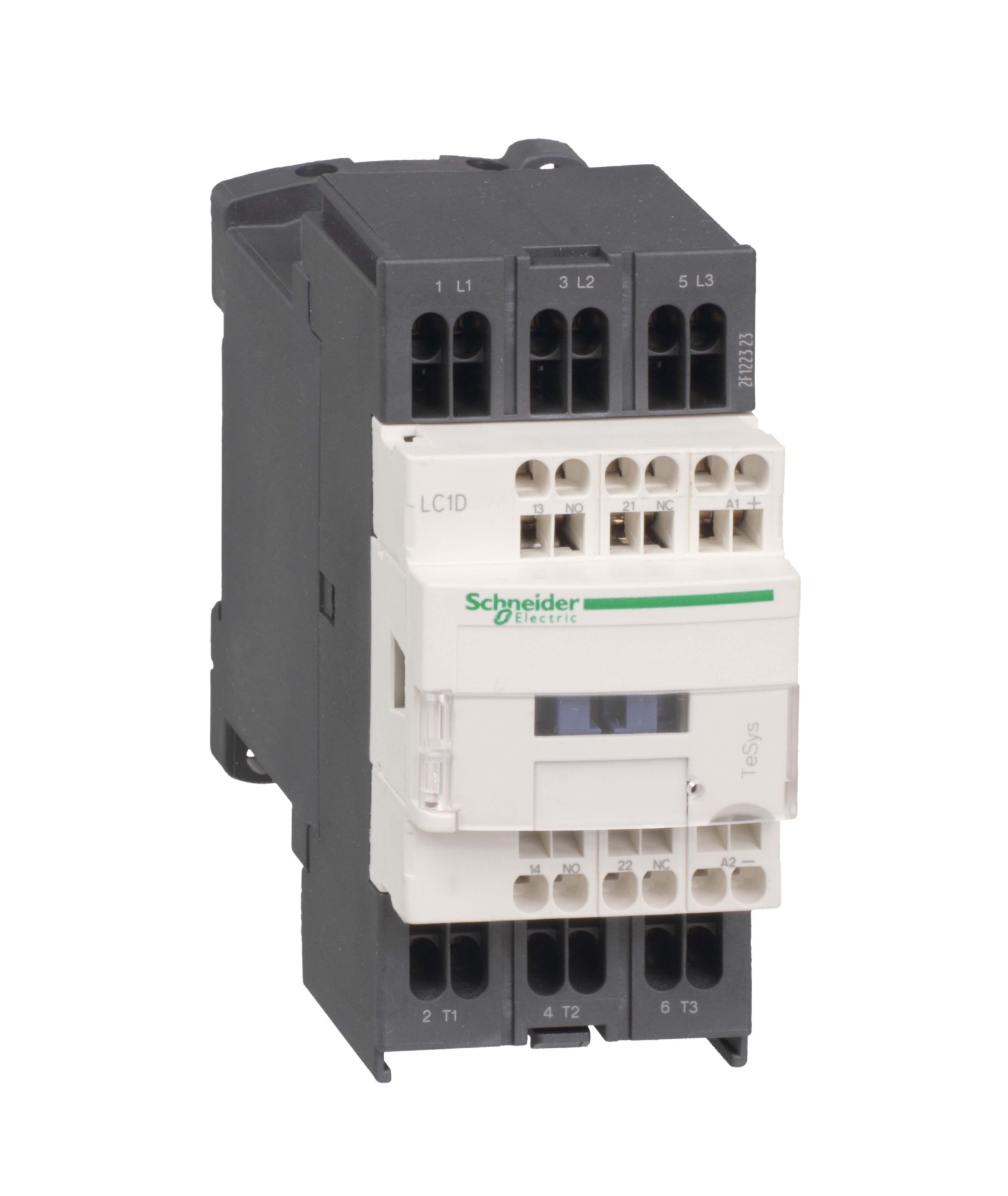 Контактор d 3р, 25 a, но+нз, 220v dс, огран. перенапряжений, расш. диапазон, Schneider Electric, LC1D253MD