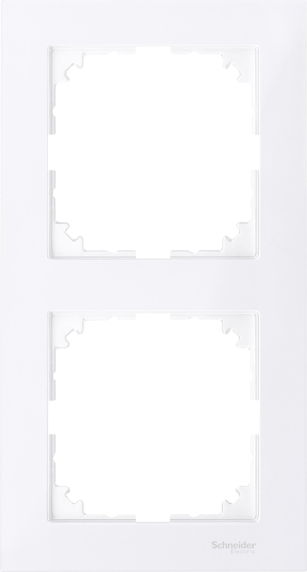 Рамка 2-постовая, sm (бриллиантовый белый) Merten M-Pure Schneider Electric, MTN4020-3625