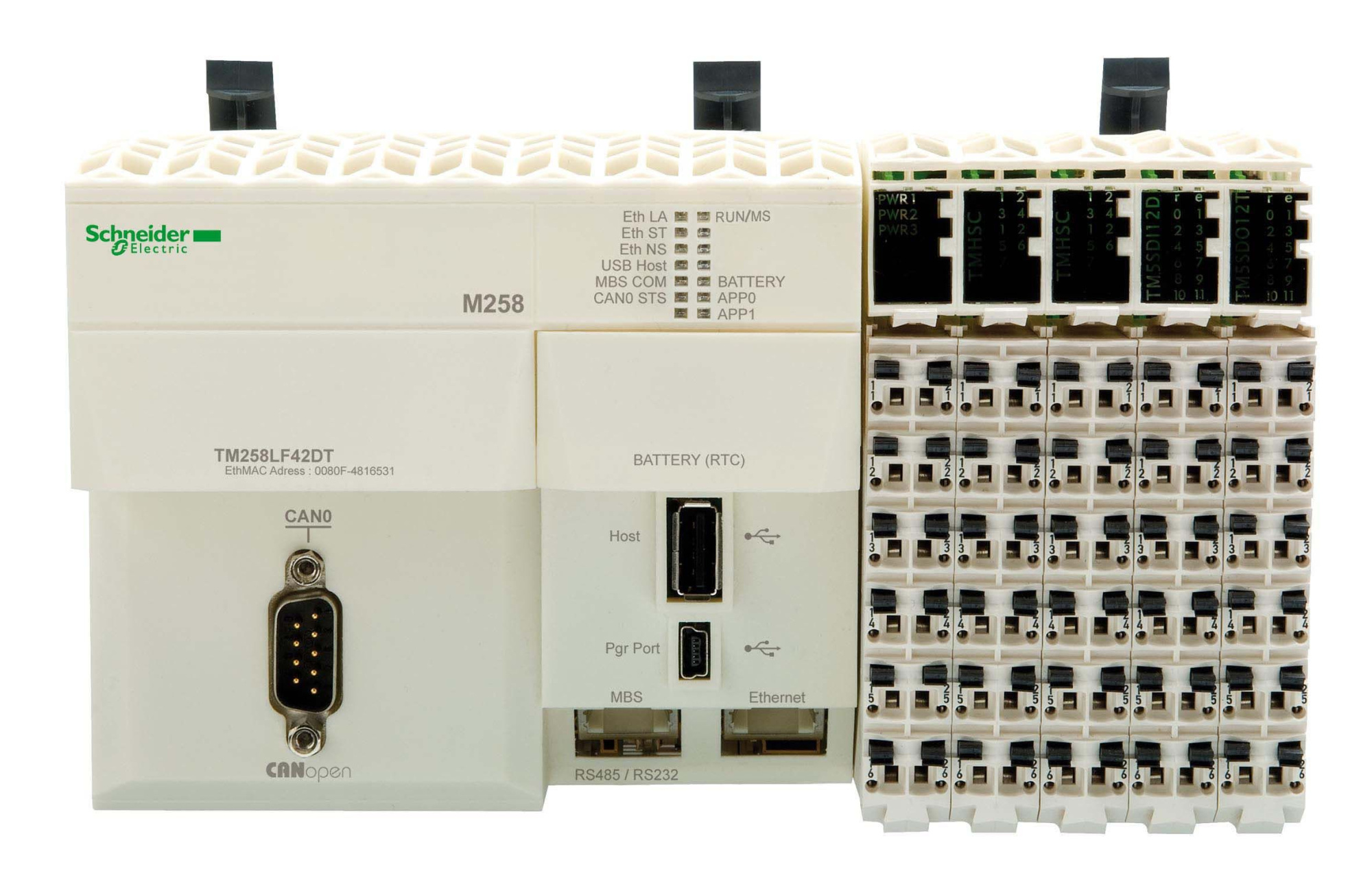 M258 ethernet/can/посл. интер/42вх/выx Schneider Electric, TM258LF42DT