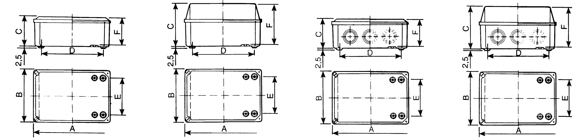 Коробка sdb ip55 низ крыш 155x105x61 Schneider Electric, NSYDBN1510