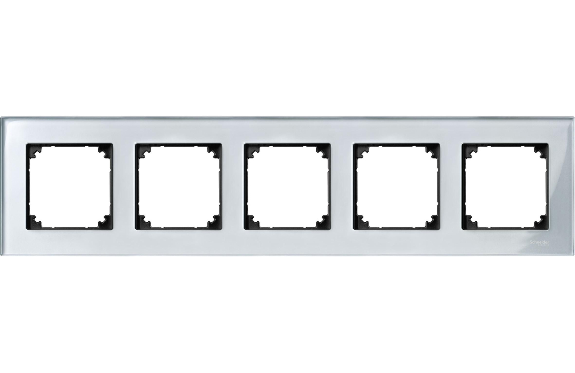 Рамка 5-постовая, sm (стекло алмаз) Merten M-Elegance Schneider Electric, MTN4050-3260