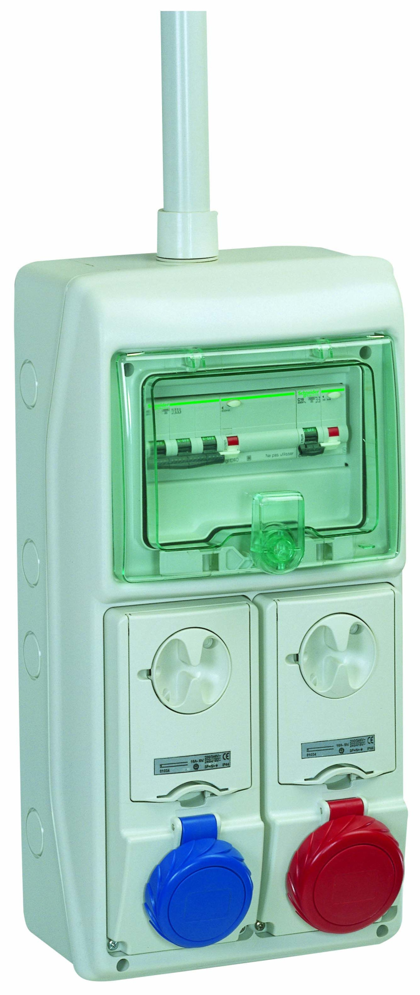 Щит kaedra ip65 8мод. + 2отв. роз 63а Schneider Electric, 13186