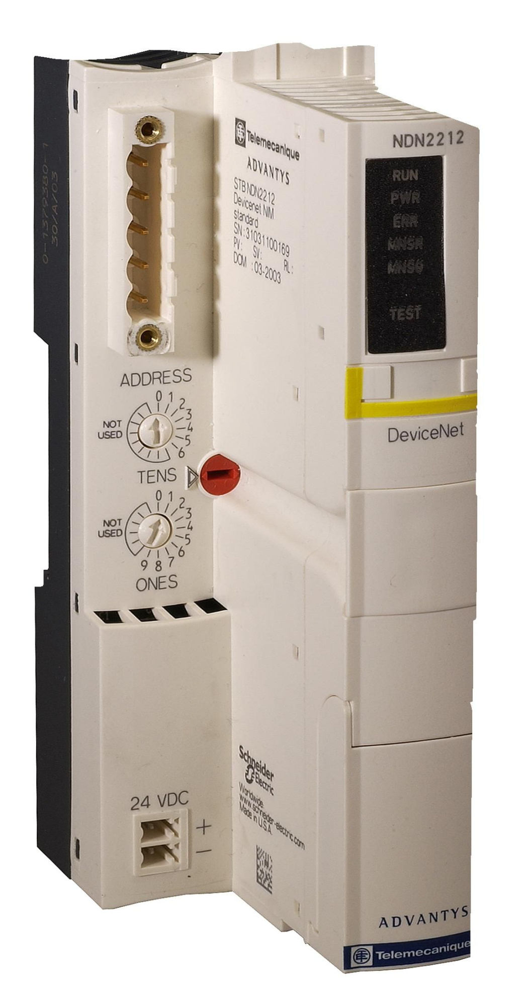 Модуль связи devicenet, standard Schneider Electric, STBNDN2212