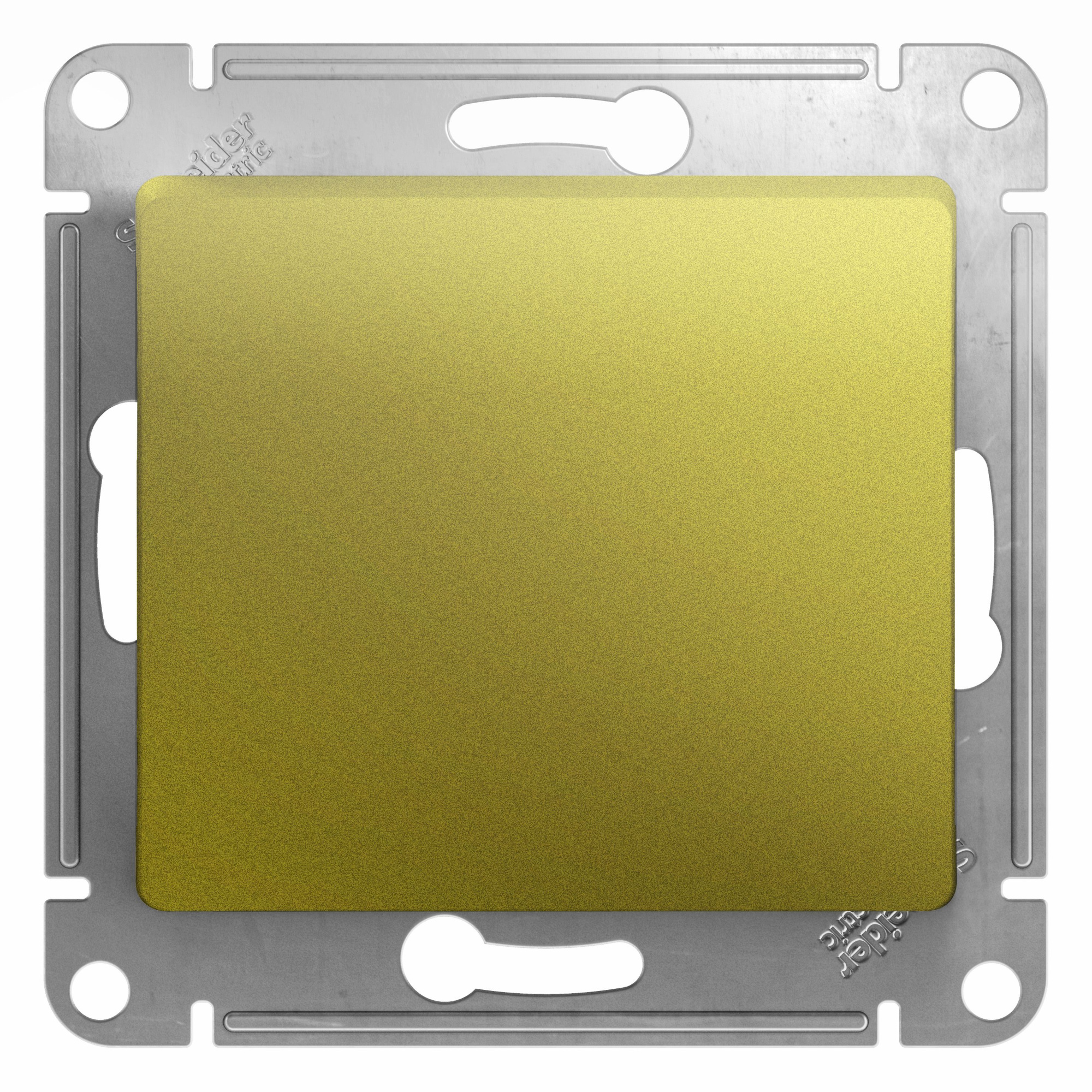 Кнопка нажимная,сх.1,10ax, механизм (фисташковый) Glossa Systeme Electric, GSL001015