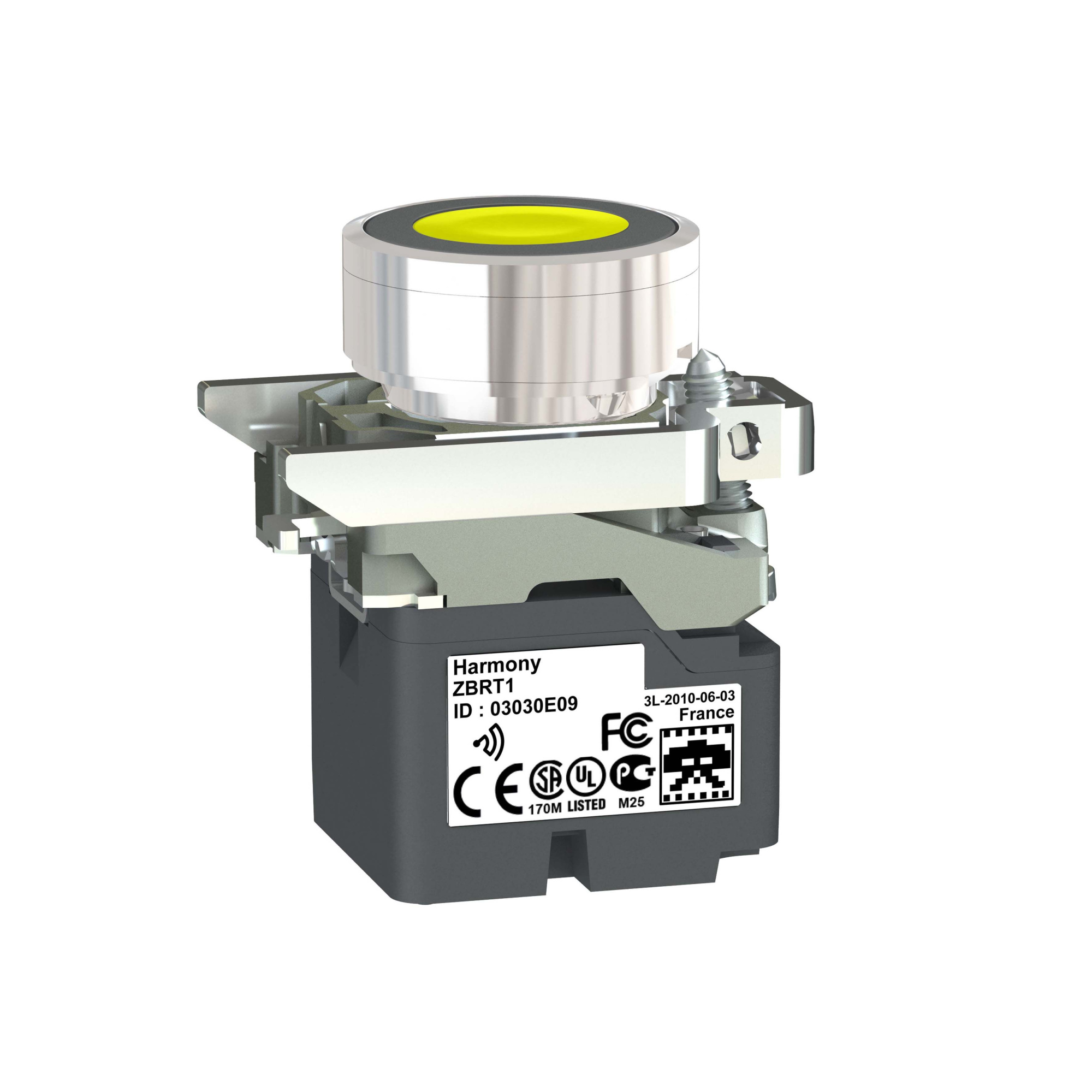 Беспроводная кнопка с желтым толкателем zb4rta5 Schneider Electric, ZB4RTA5