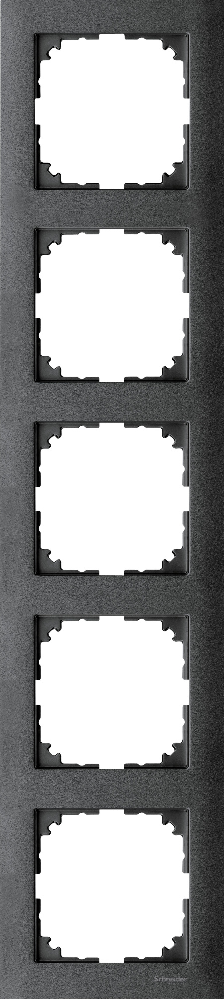 Рамка 5-постовая, sm (антрацит) Merten M-Pure Schneider Electric, MTN4050-3614