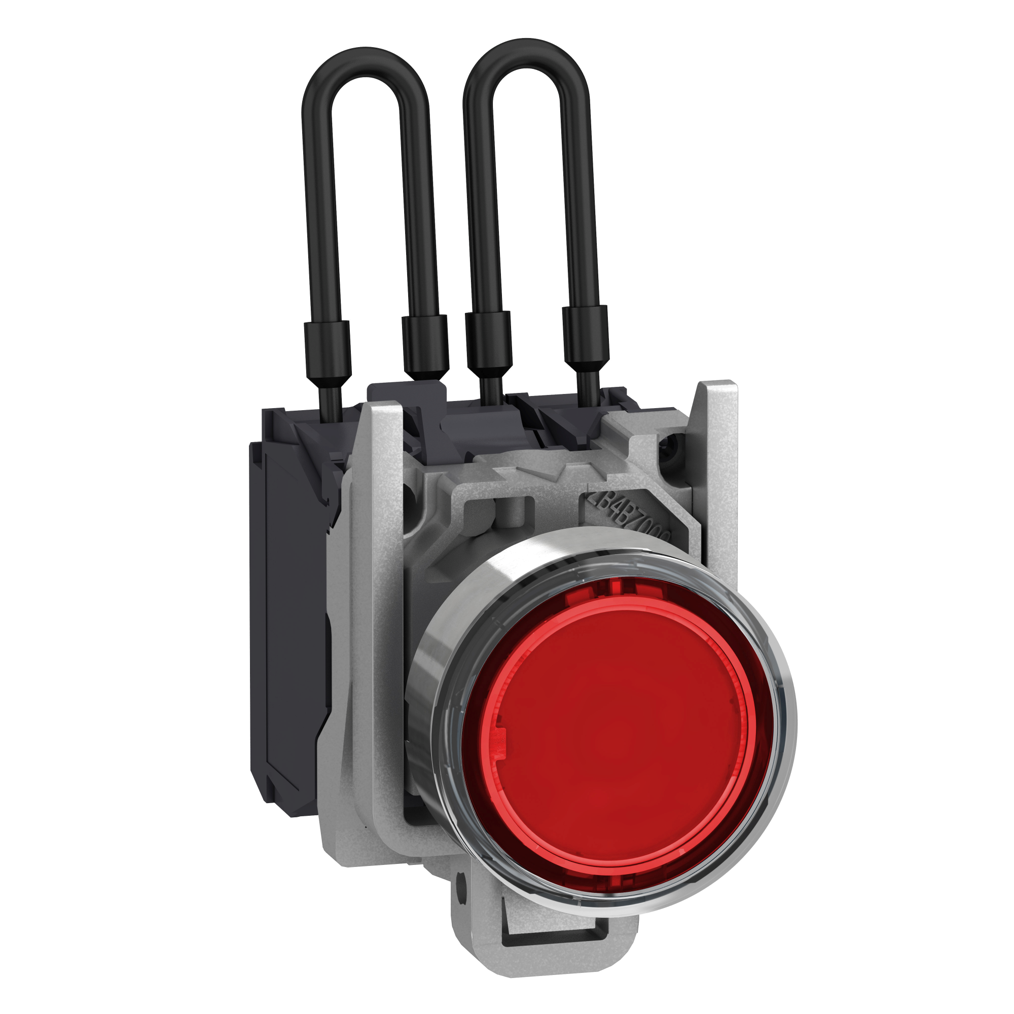 кн.с подс.,с лампой тест, 24в, крас.,мет Schneider Electric, XB4BW24B5