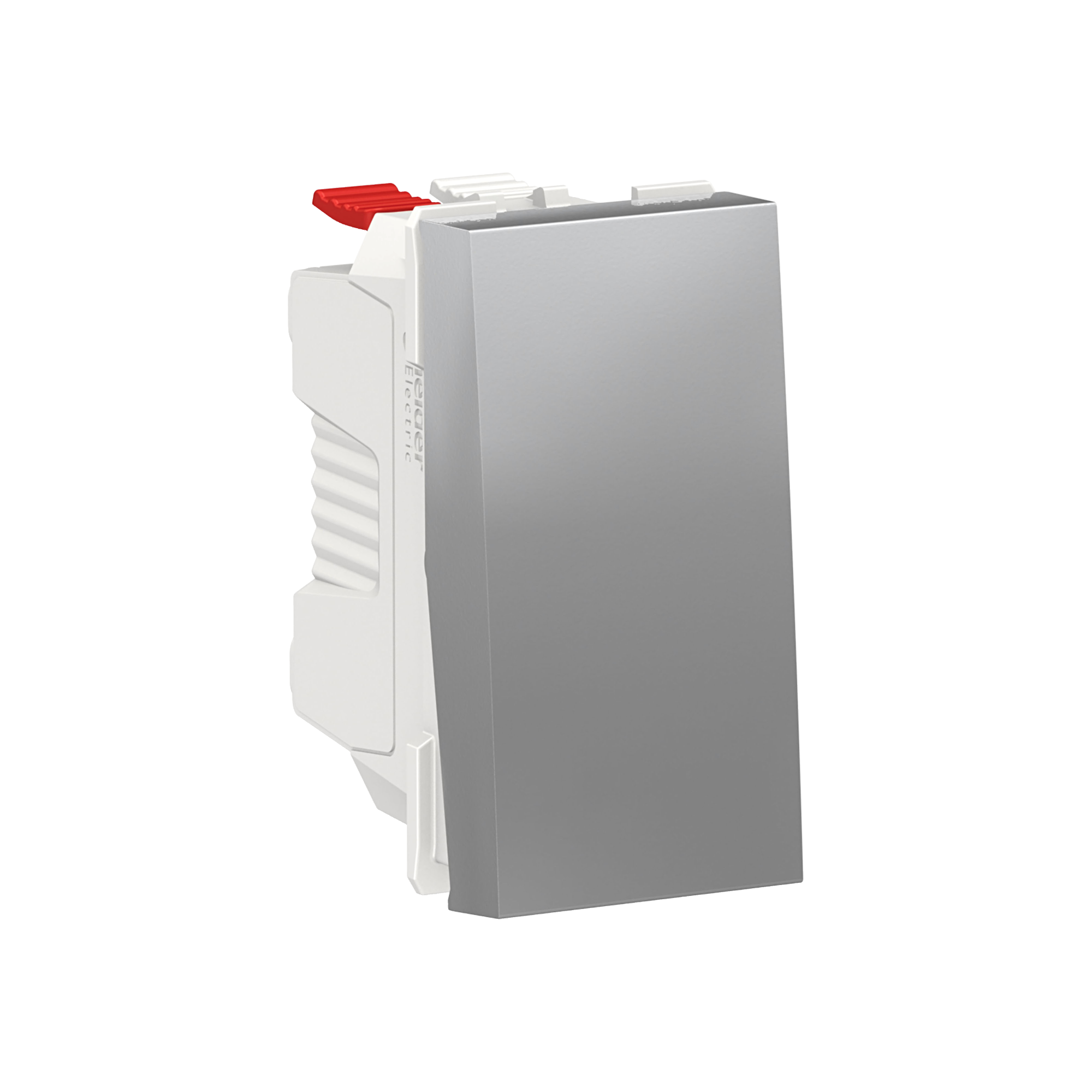 Выключатель 1-клавишный, сх. 1, 10 ax, 250 в, 1 модуль (алюминий) Unica Modular Schneider Electric, NU310130