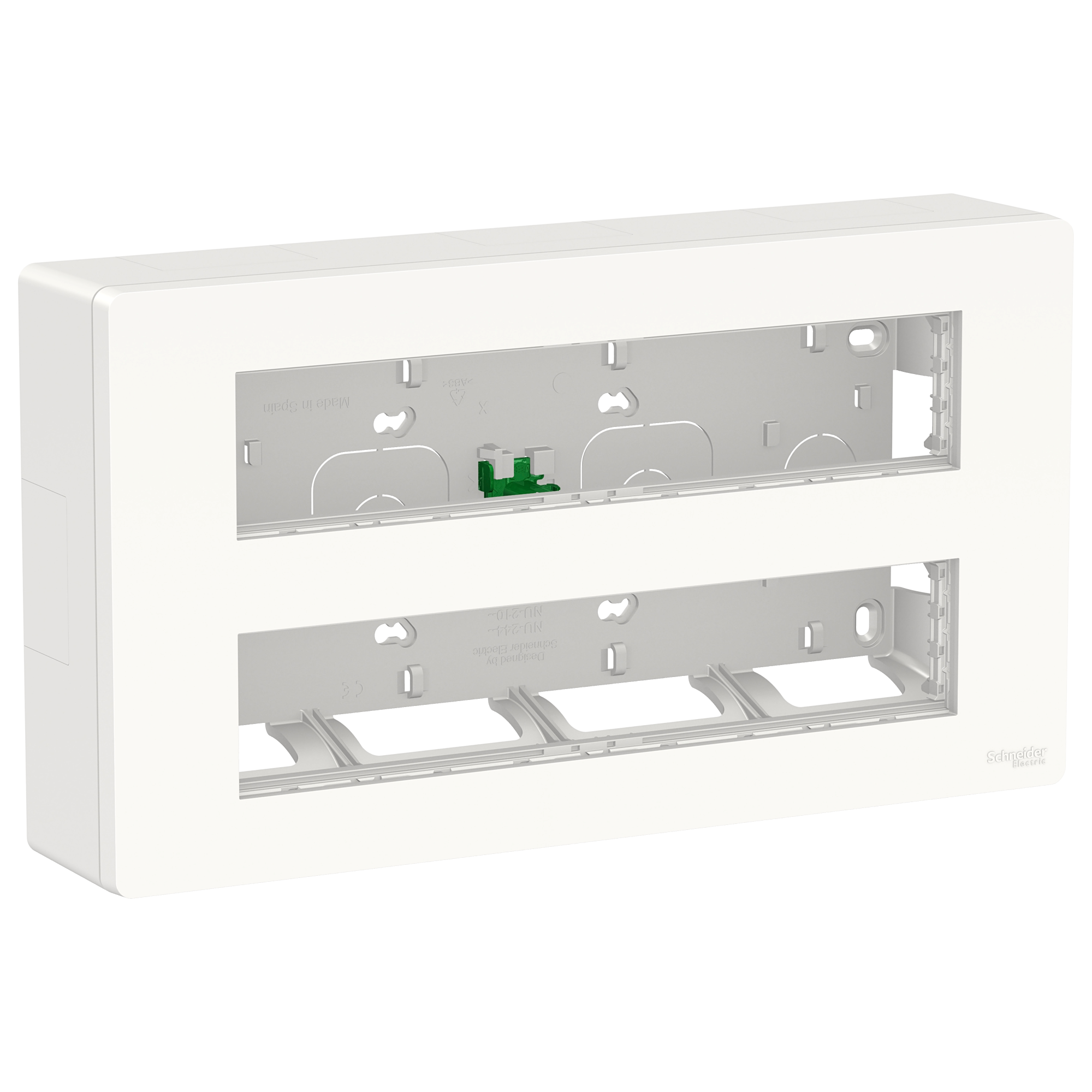 Блок открытой установки 2х5 антибактериальный Unica System+ Schneider Electric, NU121020