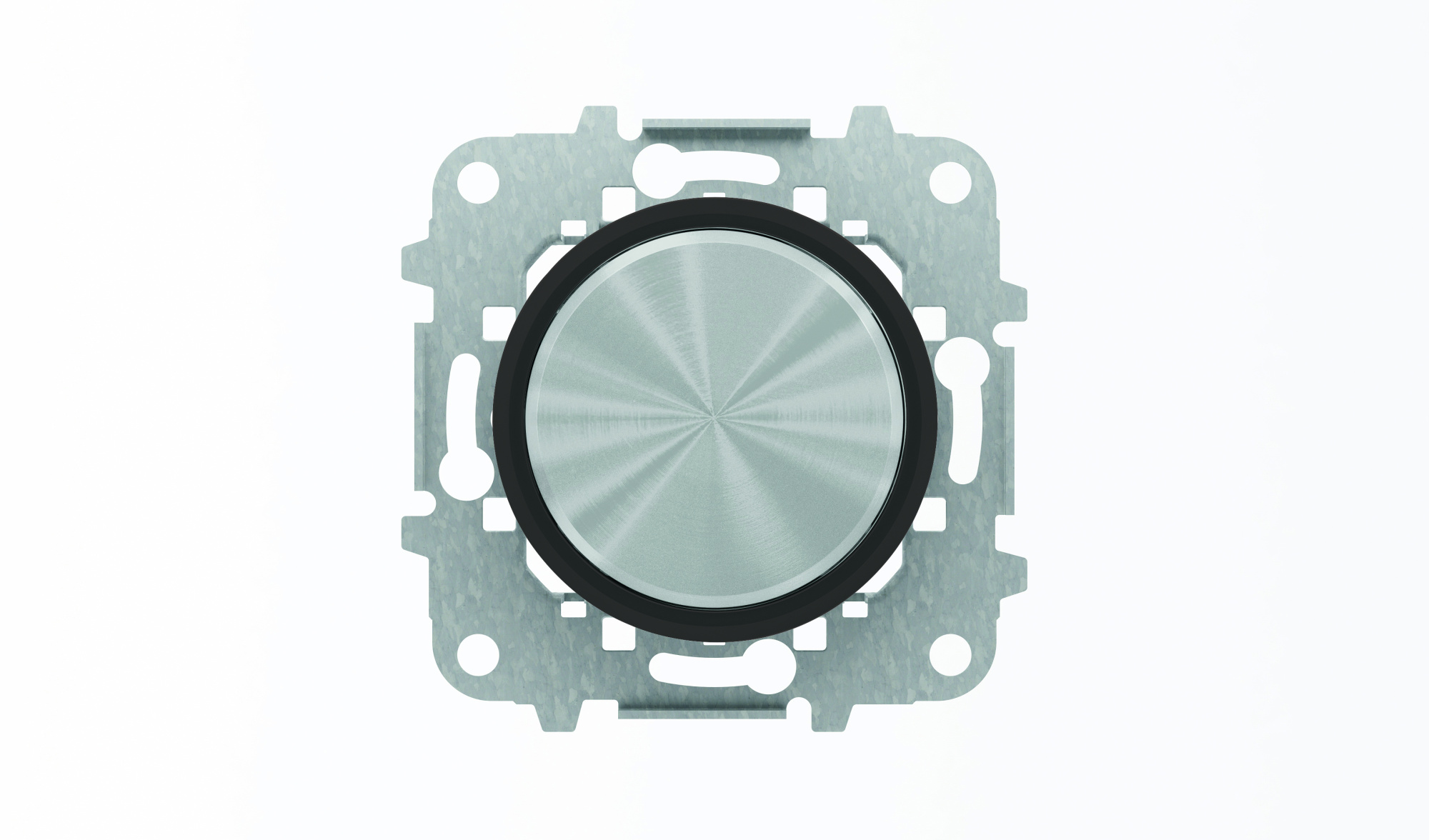 8600 CN Заглушка с суппортом,серия SKY Moon,кольцо чёрное стекло ABB, 2CLA860000A1501