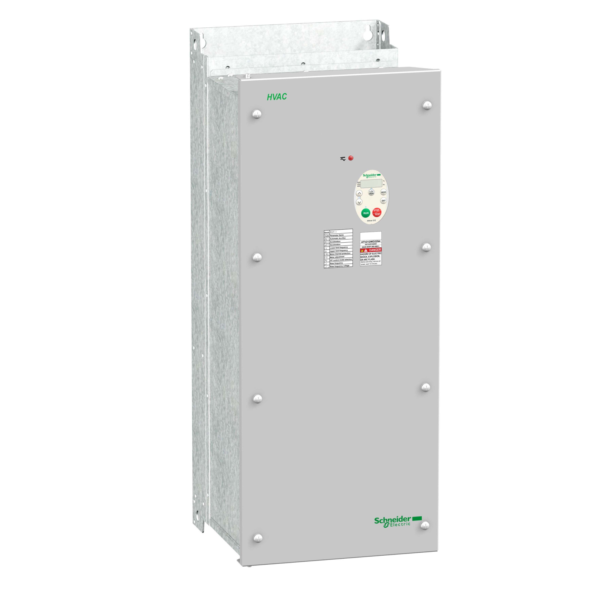Преобразователь частоты 30 кВт 480В IP55 ЭМС Schneider Electric, ATV212WD30N4C
