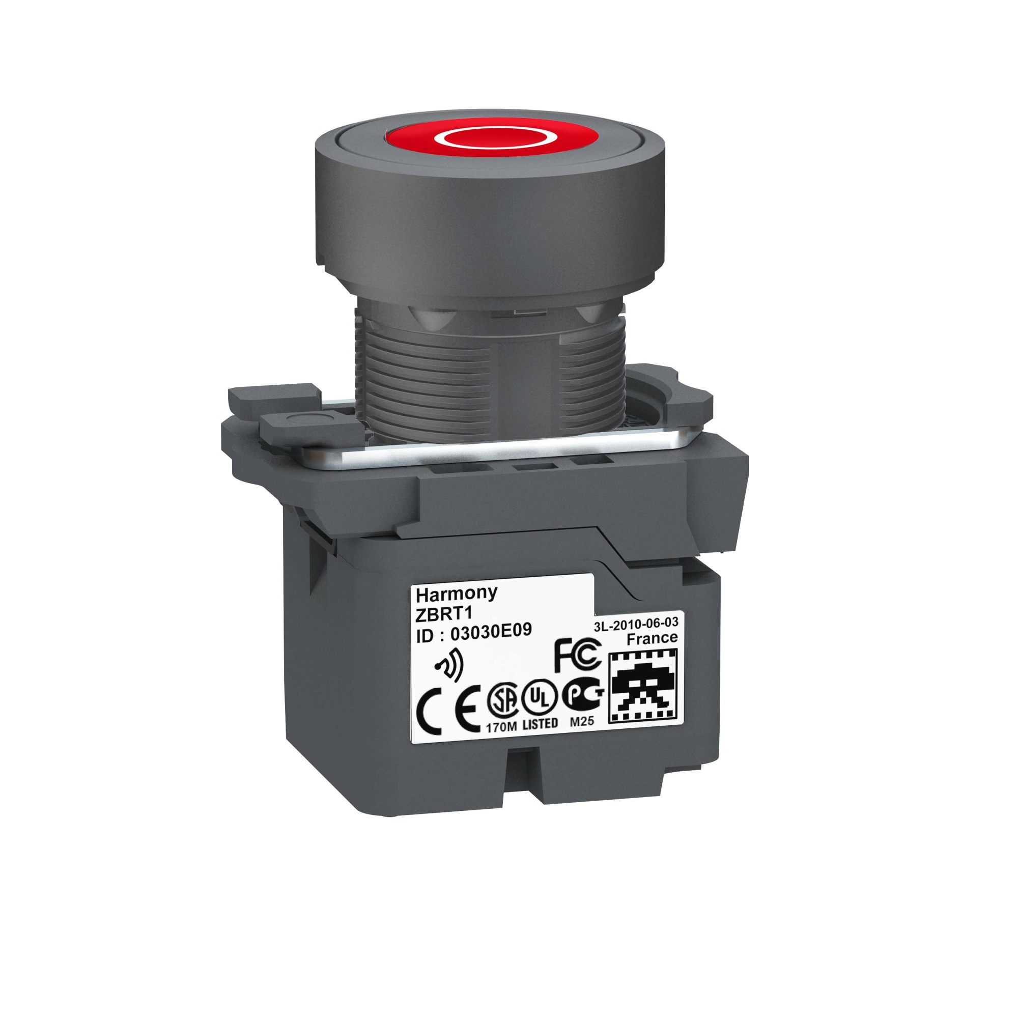 Беспроводная кнопка с красным толкателем zb5rta432 Schneider Electric, ZB5RTA432