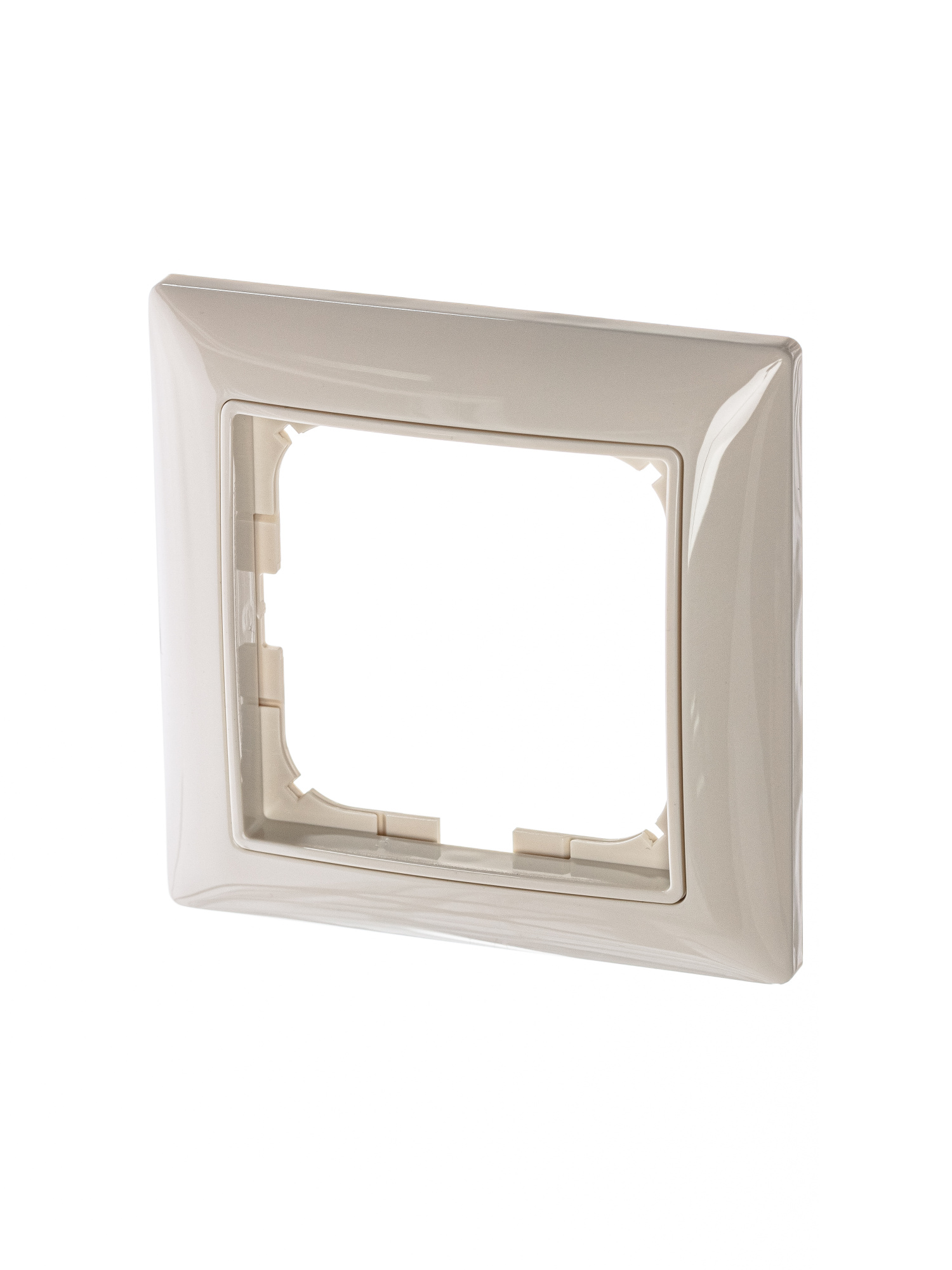 2511-92-507 Рамка 1-постовая с декоративной накладкой (слоновая кость) Basic55 ABB, 2CKA001725A1484