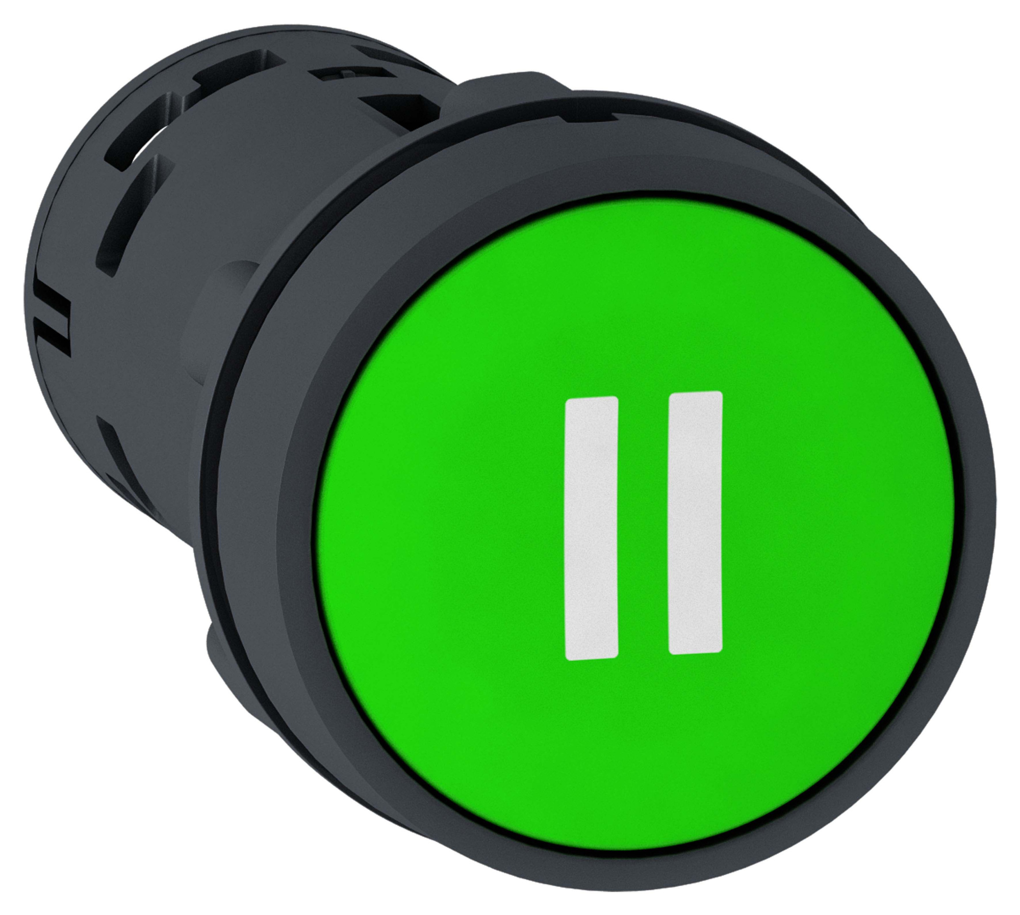 Кнопка 22мм зеленая с возвратом 1но "ii" Schneider Electric, XB7NA3136