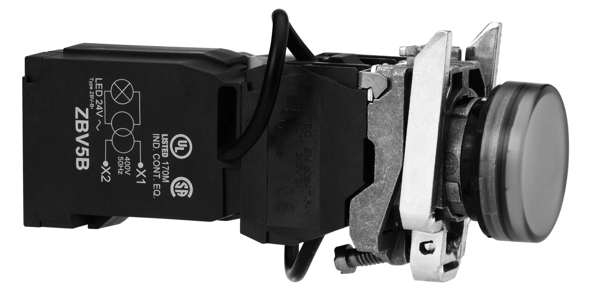 Сигнальная лампа, led, белая, 400 в Schneider Electric, XB5AV5B1