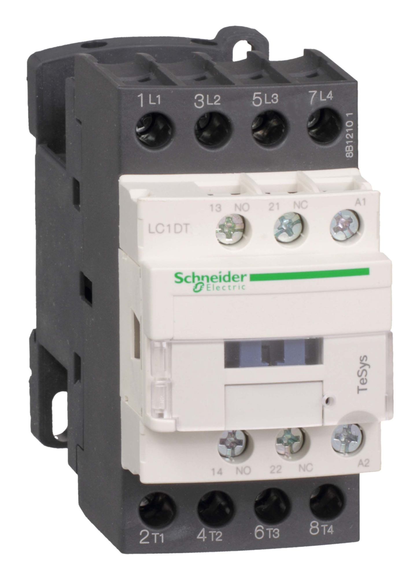 Контактор d 4p (4но),ас1 20 а,но+нз,110v dс,огран. перенапряжений, Schneider Electric, LC1DT20FD