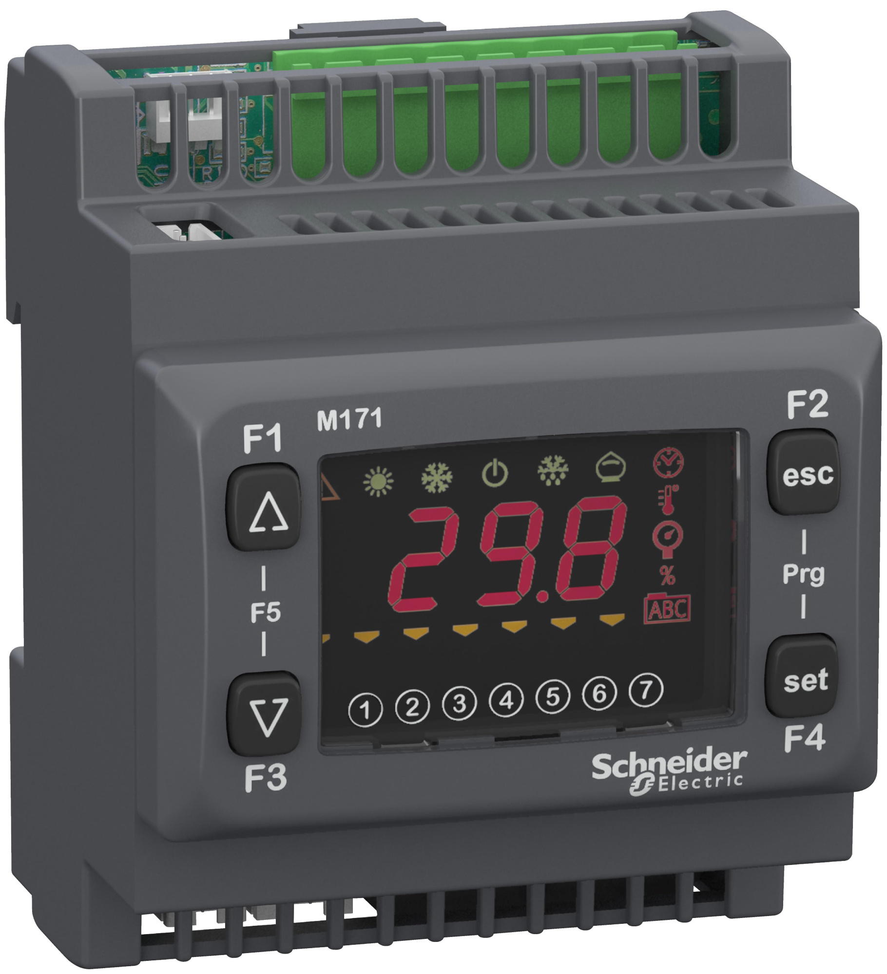 Опт плк м171,дисплей,22 i/o,modbus,2 ssr Schneider Electric, TM171ODM22S