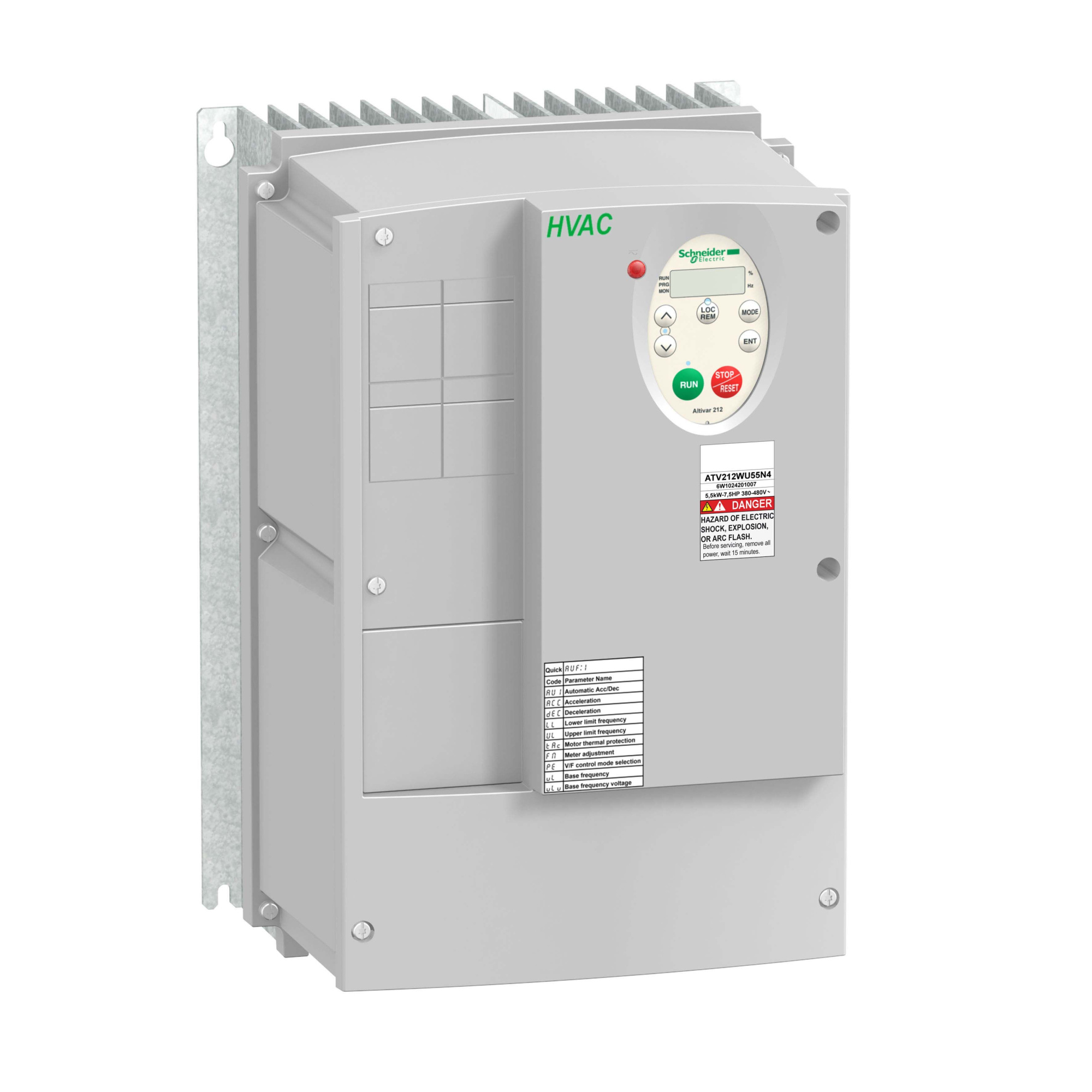 Преобр частоты atv212 4квт 480в ip55 эмс Schneider Electric, ATV212WU40N4C