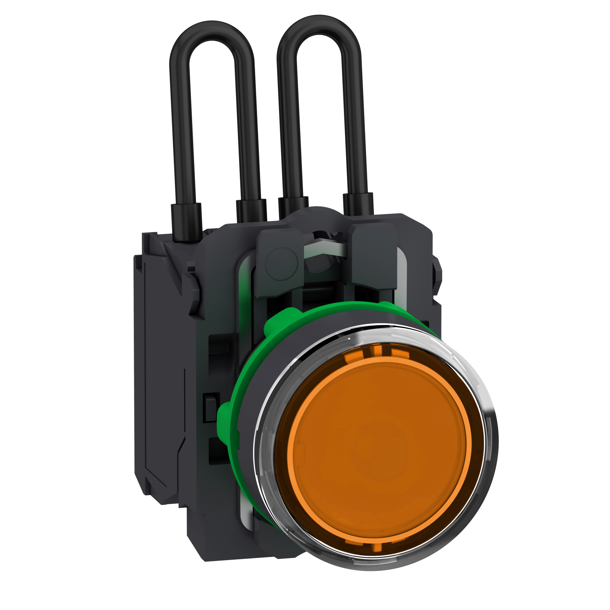 кн.с подс.,с лампой тест, 24в, оранж.пл Schneider Electric, XB5AW25B5