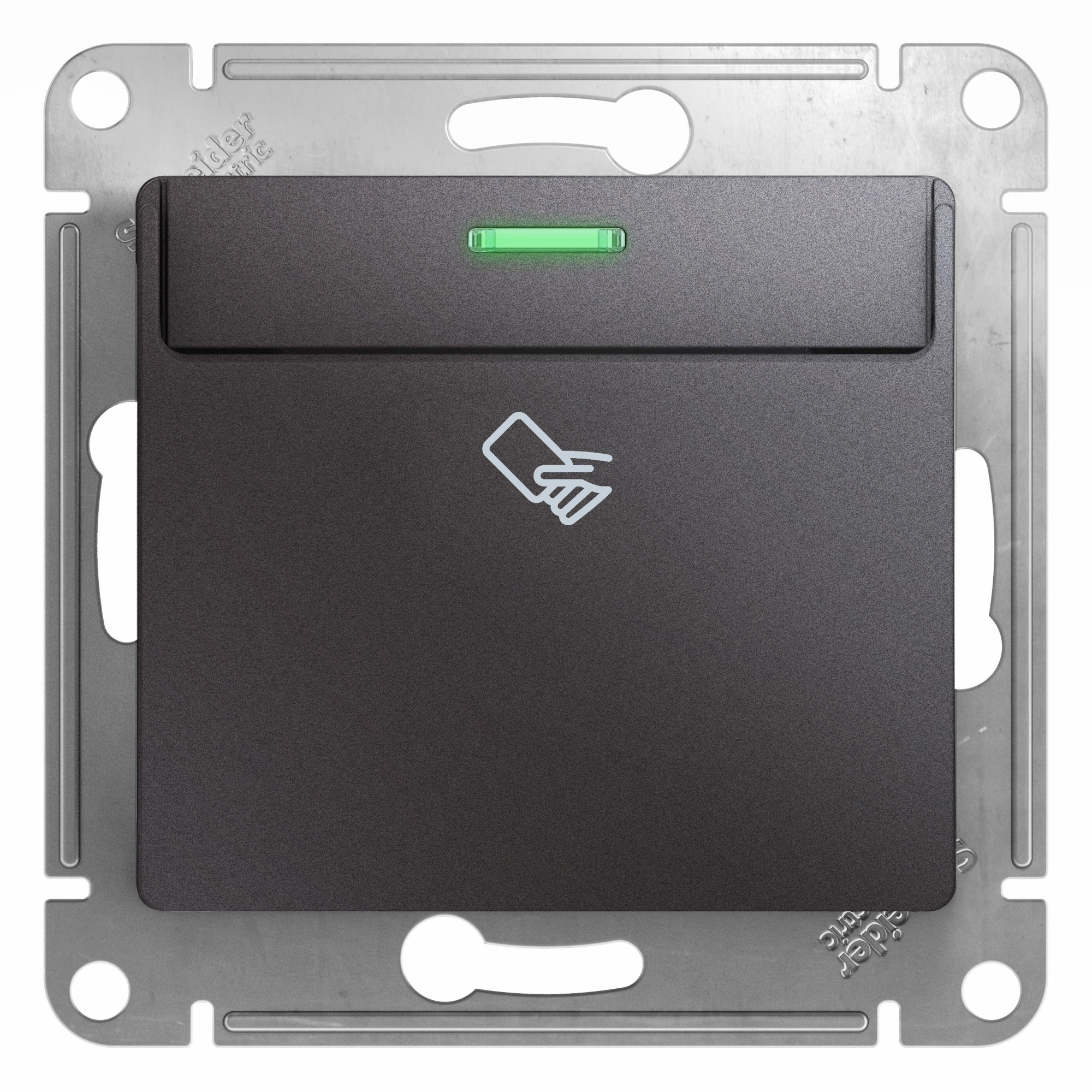 Выключатель карточный,сх.6,10ax, механизм (графит) Glossa Systeme Electric, GSL001369
