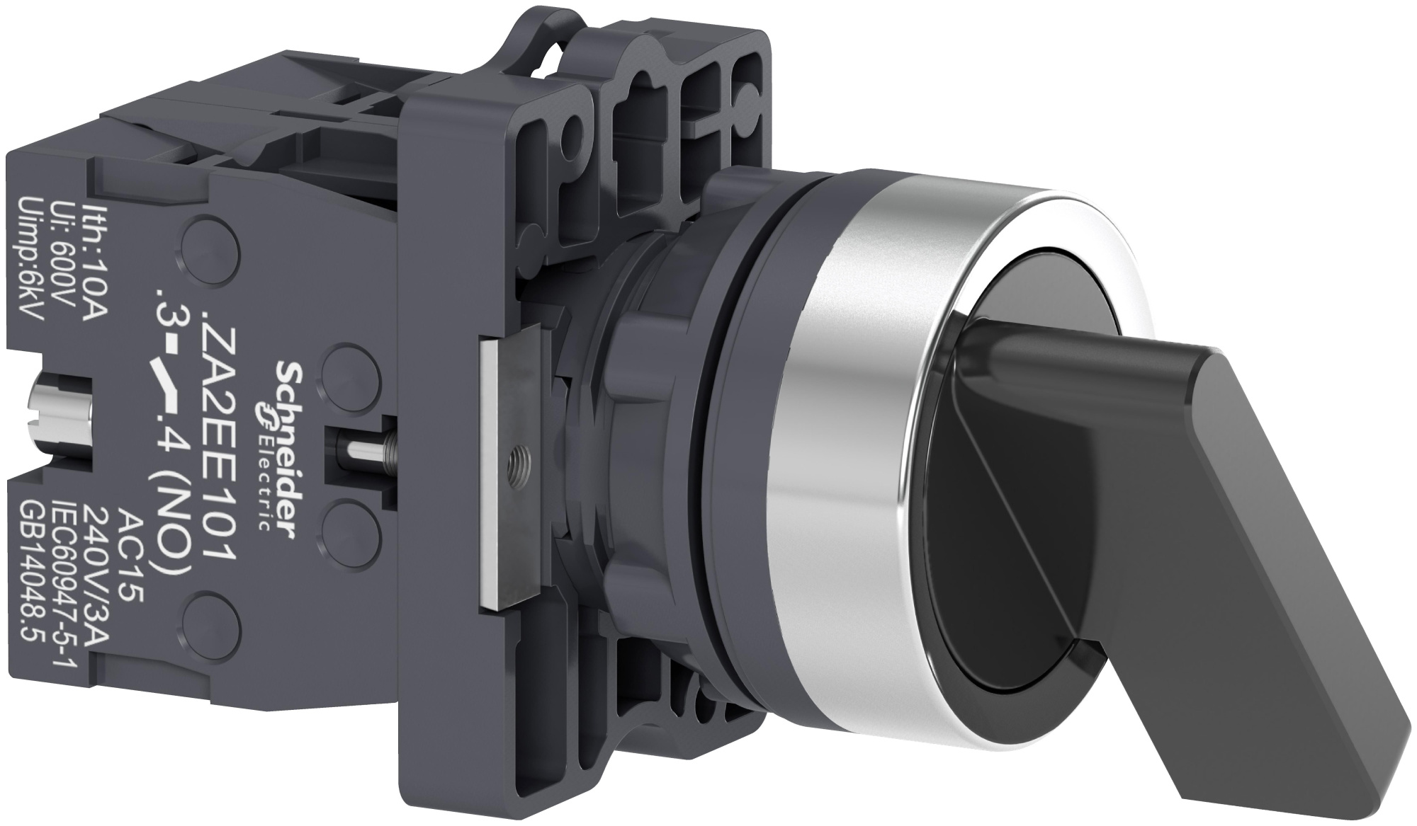 Перекл.,дл.ручка,3поз.сфикс.,2но Schneider Electric, XA2EJ33