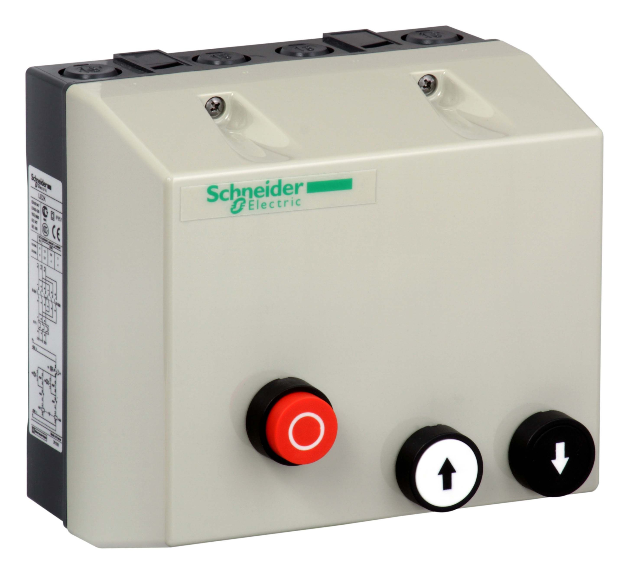 Реверсивный пускатель в корпусе, 6a,400v,50/60гц Schneider Electric, LE2K065V7