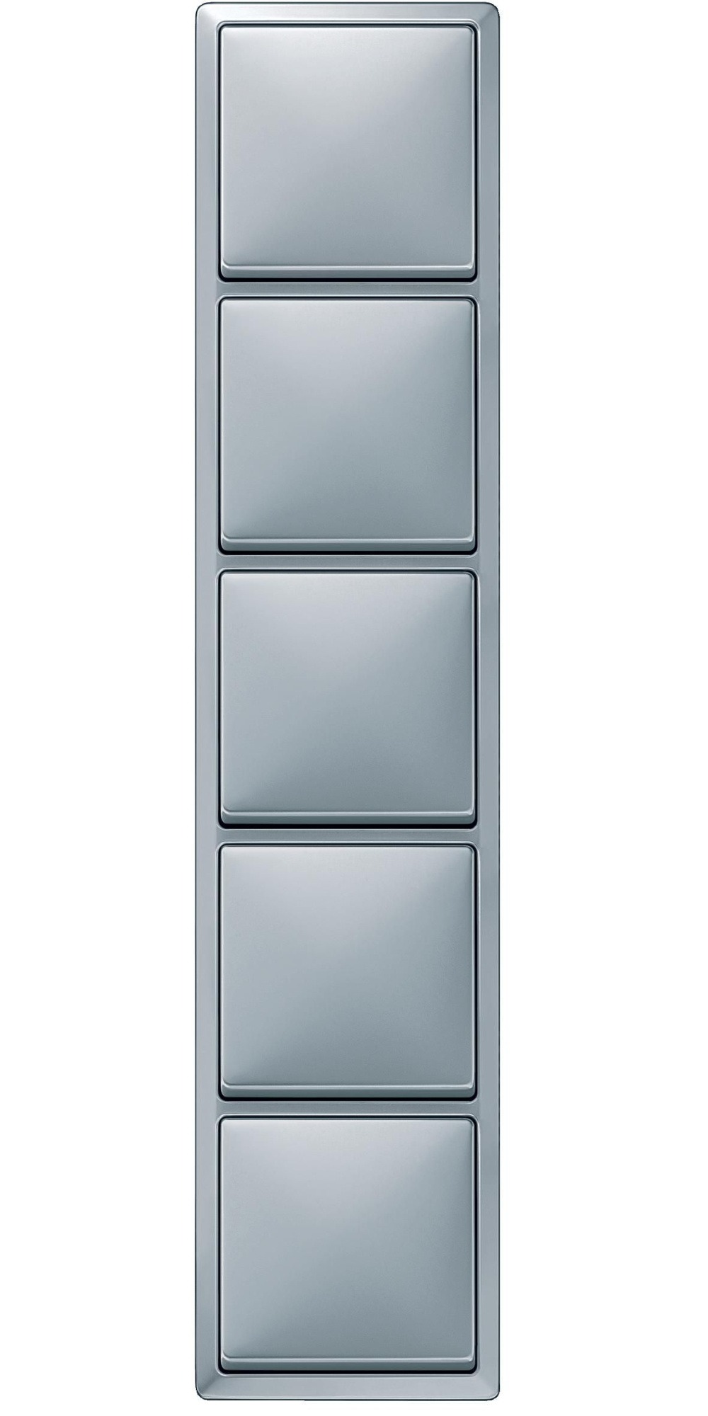 Рамка 5-постовая, sd (алюминий) Merten Artec Schneider Electric, MTN481560