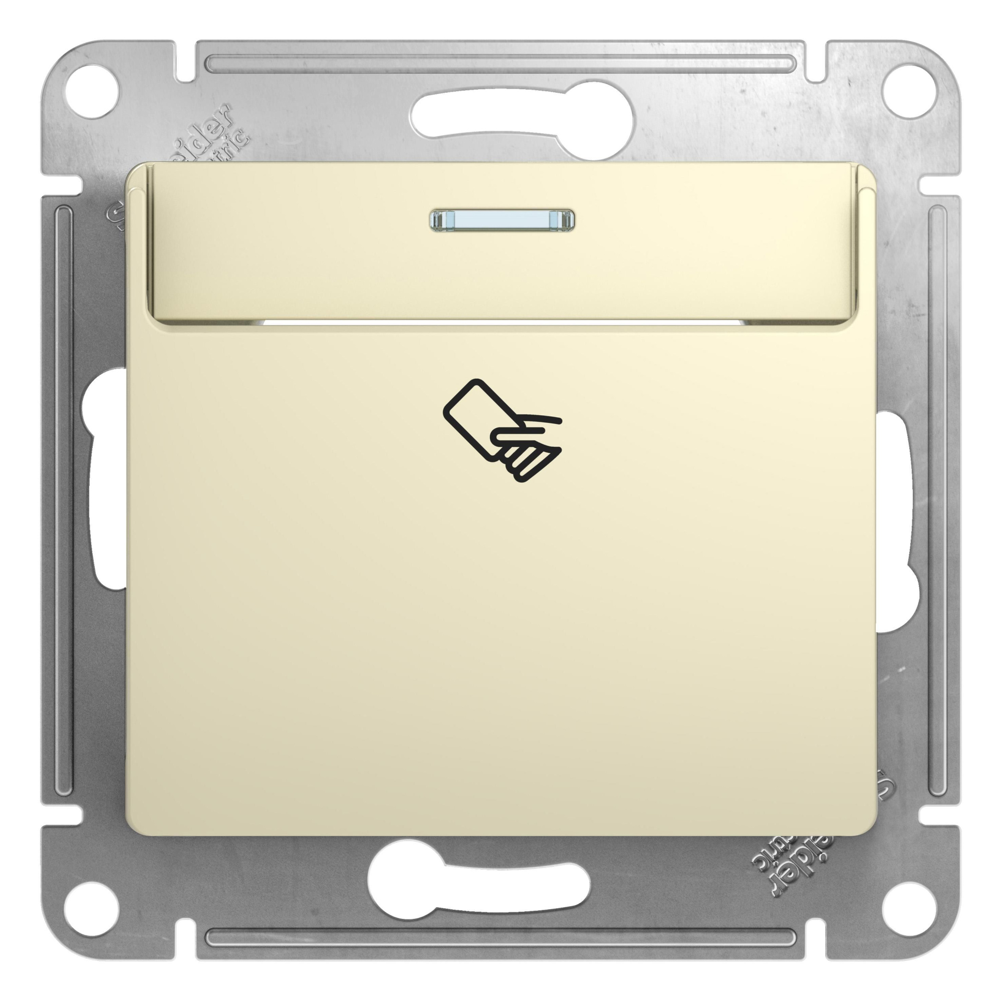 Выключатель карточный, сх.6, механизм (бежевый) Glossa Systeme Electric, GSL000269