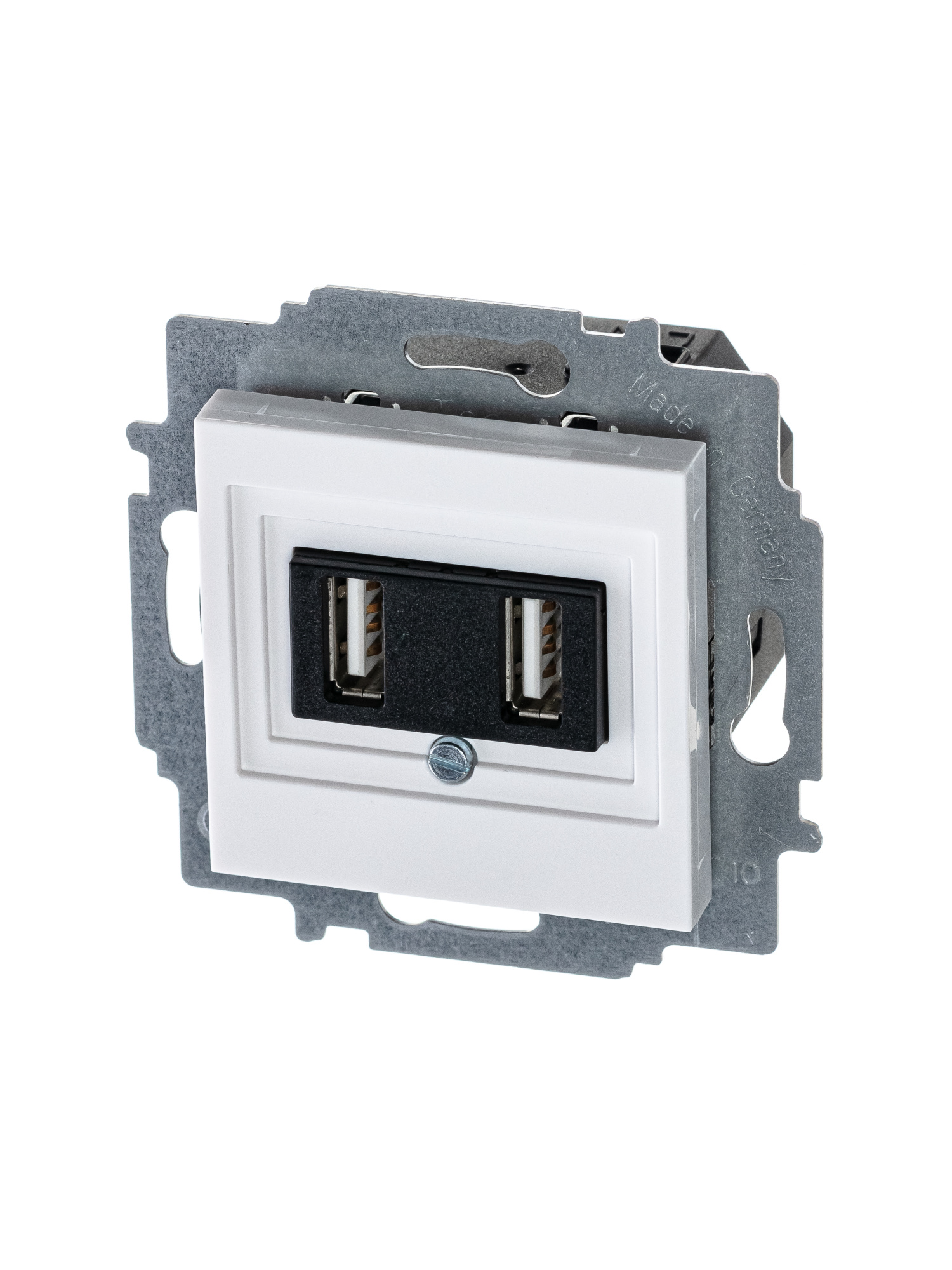 5014H-A00040 03W USB зарядка двойная (белый) Levit ABB, 2CHH290040A6003