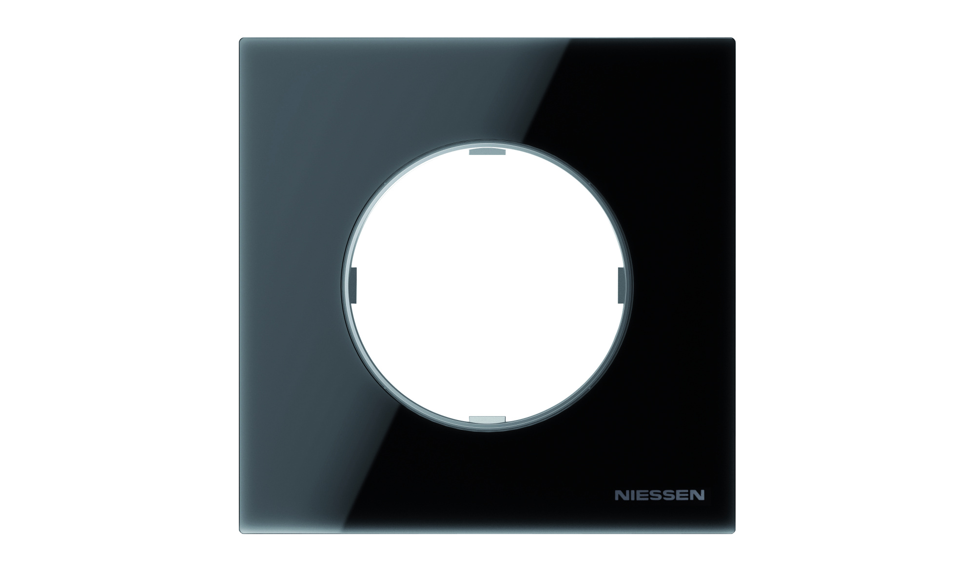 8671 CN Рамка 1-постовая,серия SKY Moon, стекло чёрное ABB, 2CLA867100A3101