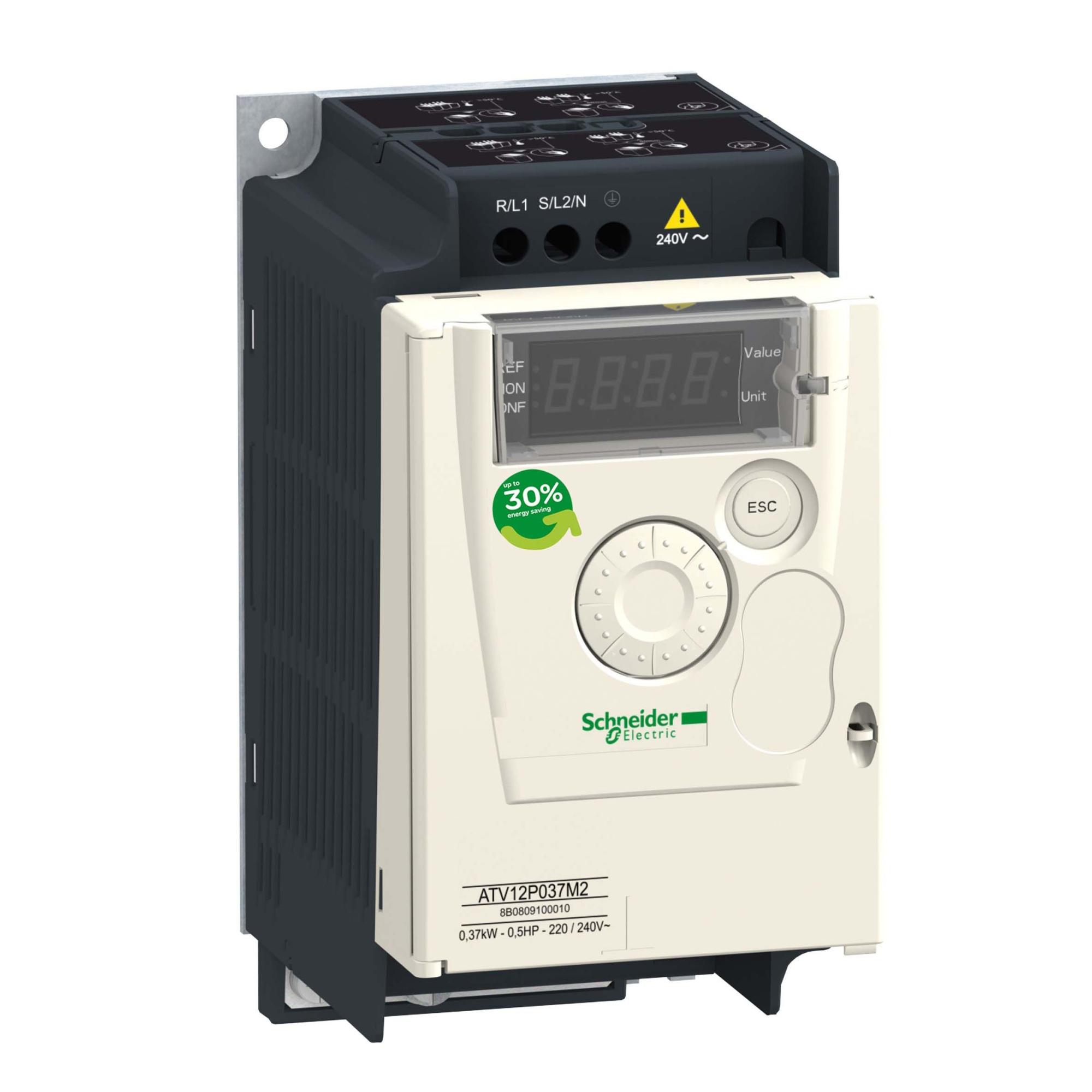 Преобр частоты atv12 0.37квт 120в 1ф Schneider Electric, ATV12P037F1