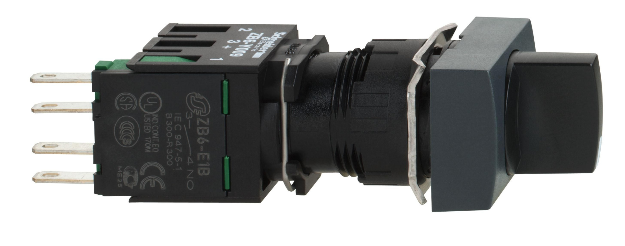 Переключатель 16мм 2 позиции квадр. xb6dd221b Schneider Electric, XB6DD221B