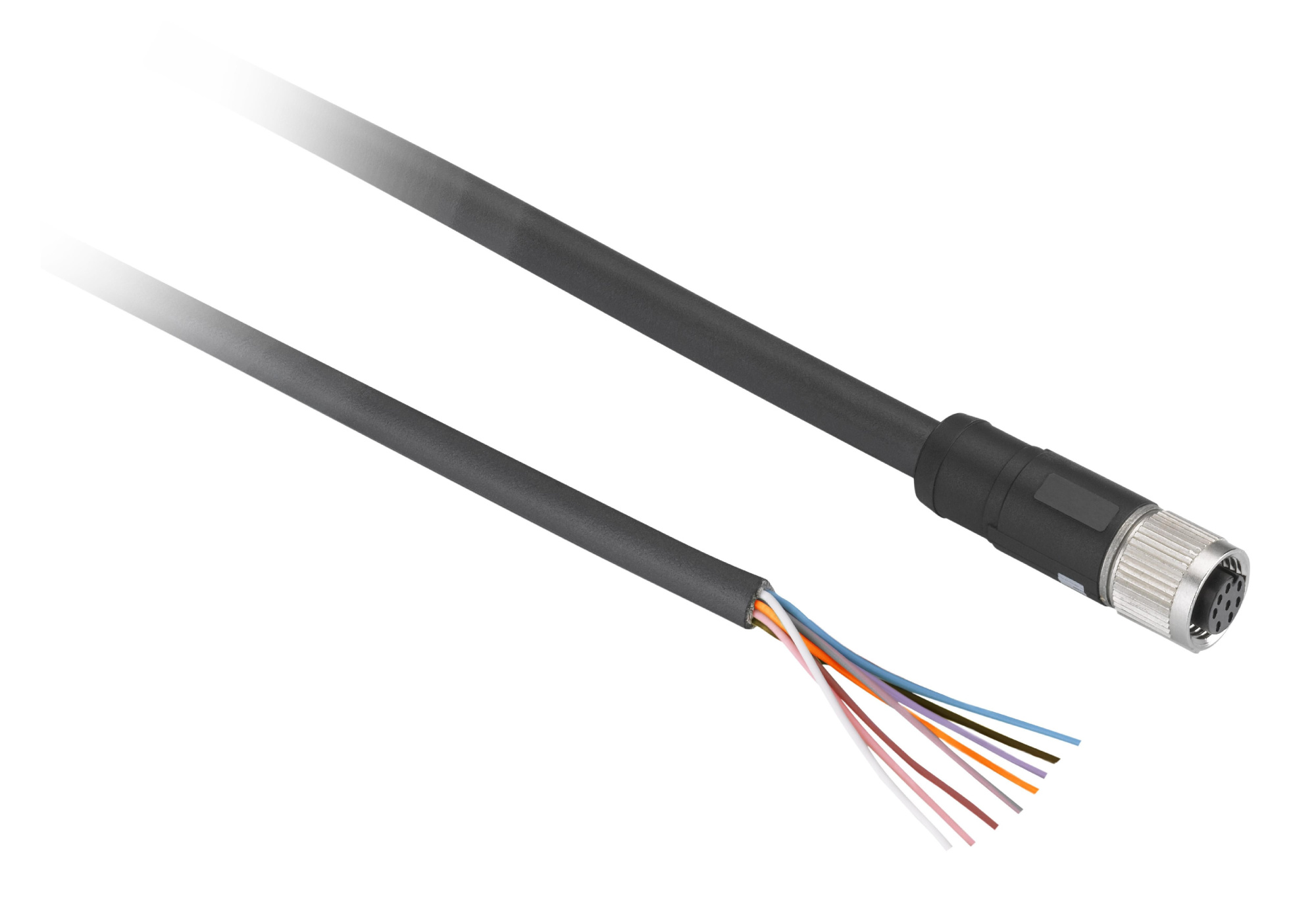 Кабель с конект., 2м, 8-пин, гнездовой Schneider Electric, XZCP29P12L2